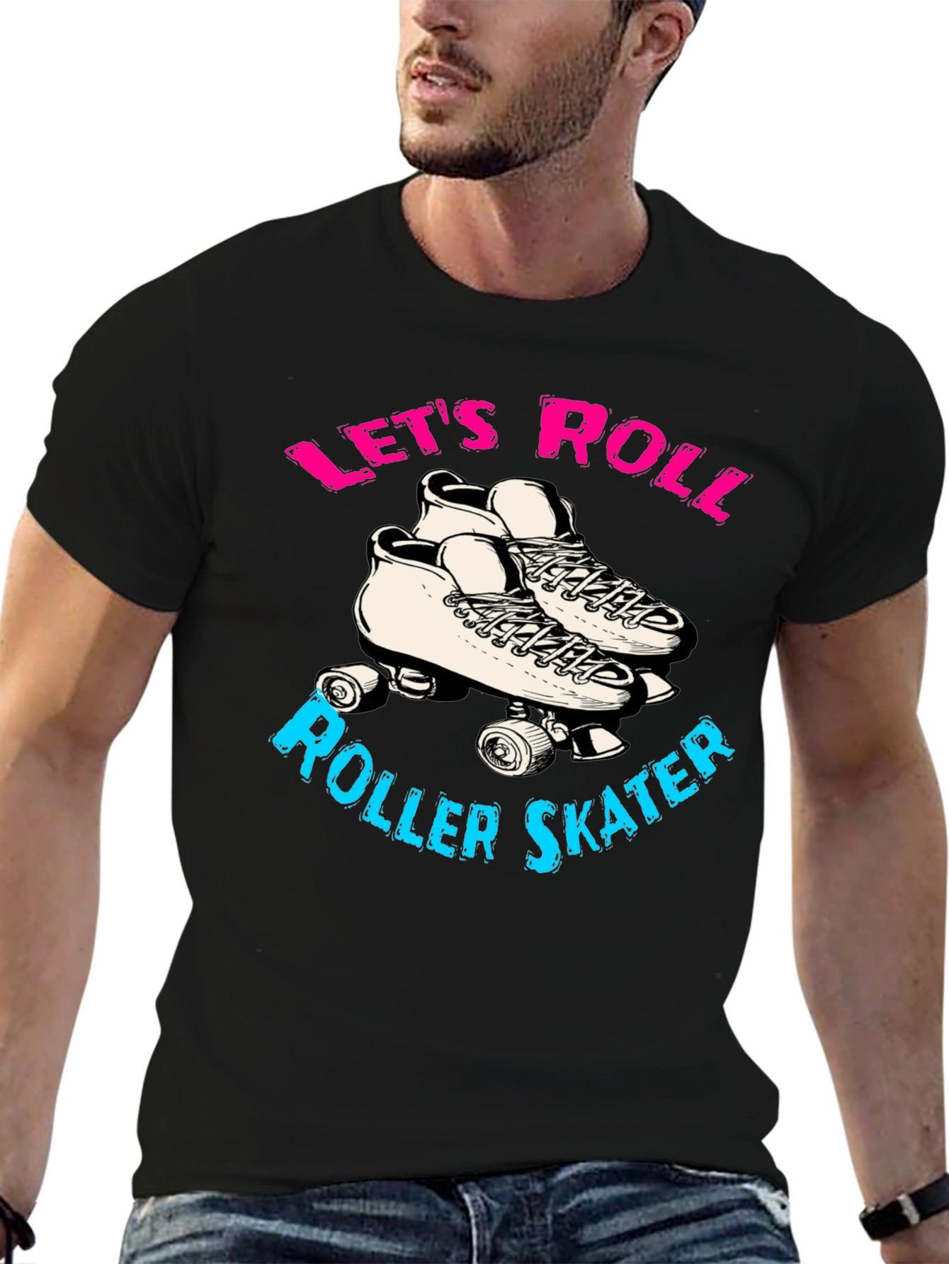 Lets Roll Roller Skater T-Shirt