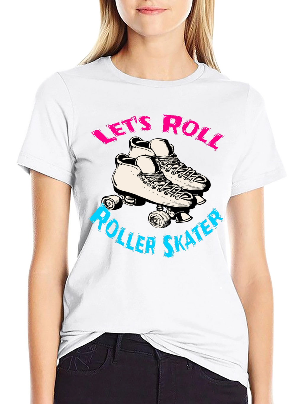 Lets Roll Roller Skater T-Shirt