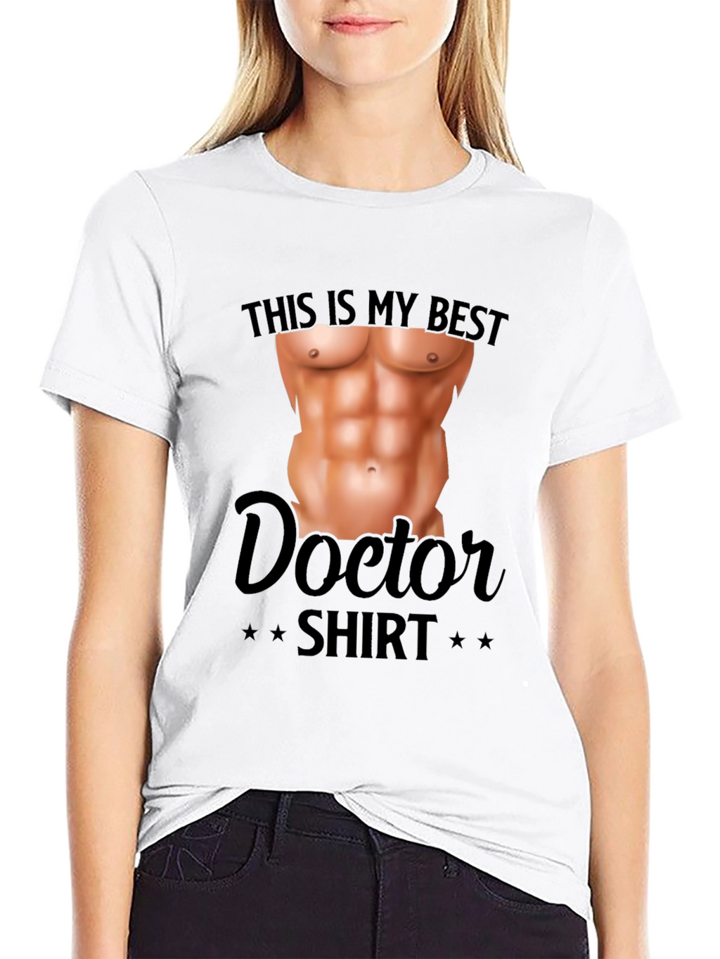 Funny Doctor Shirt - Fake Abs T-Shirt
