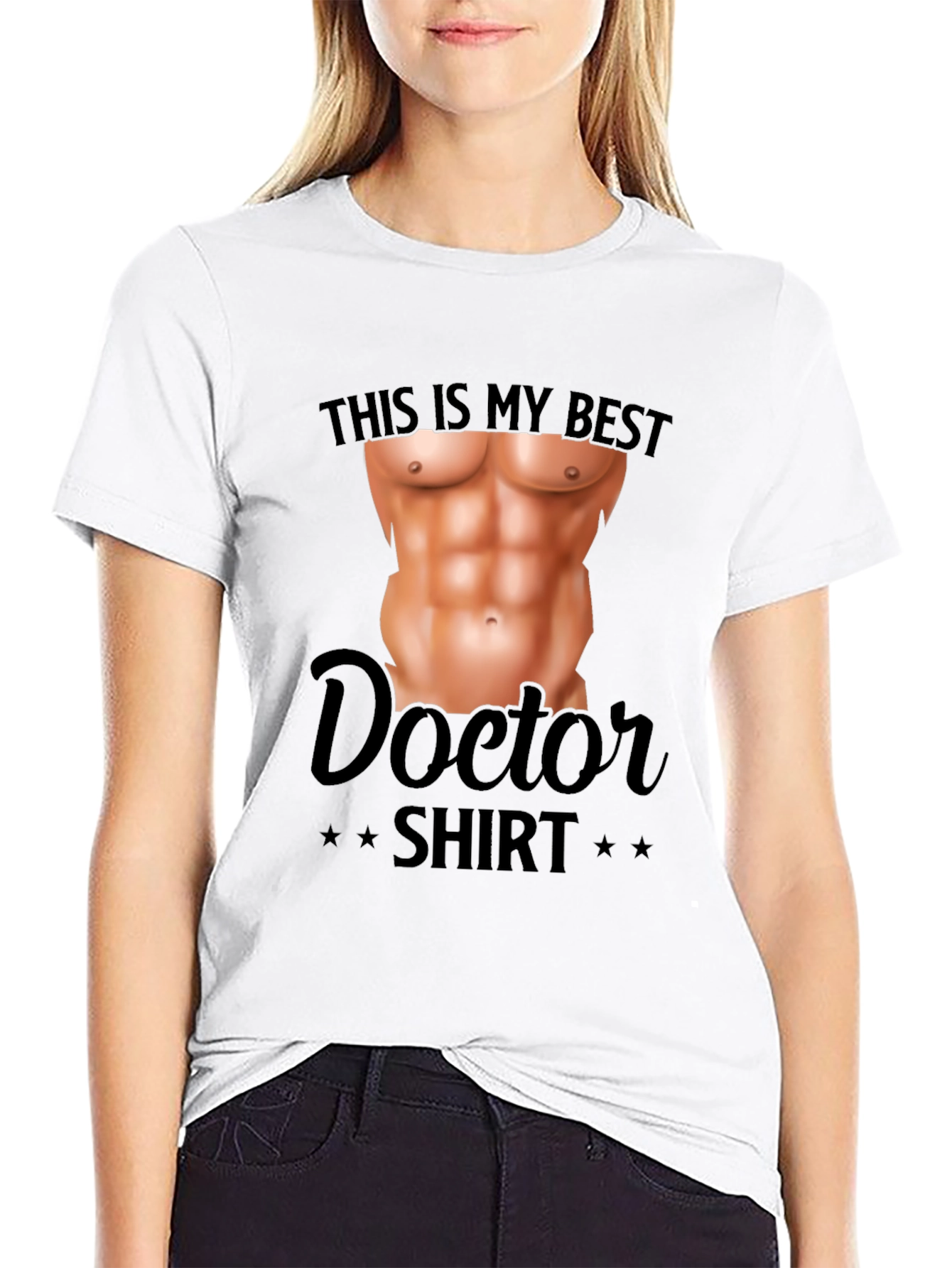 Funny Doctor Shirt - Fake Abs T-Shirt