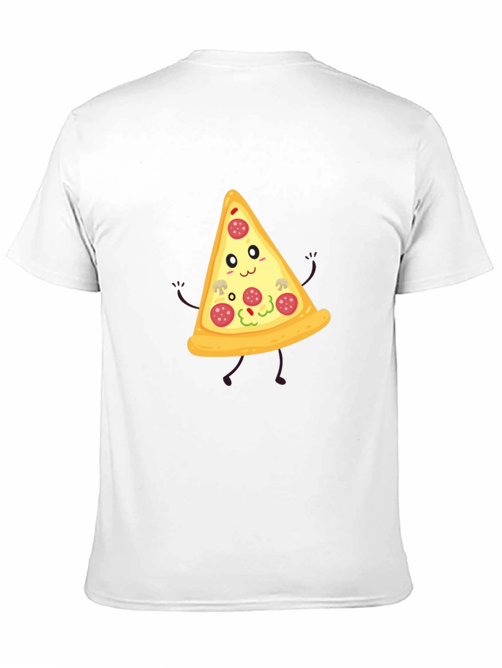 Funny Pizza Slice Graphic Tee - Unisex Black T-Shirt