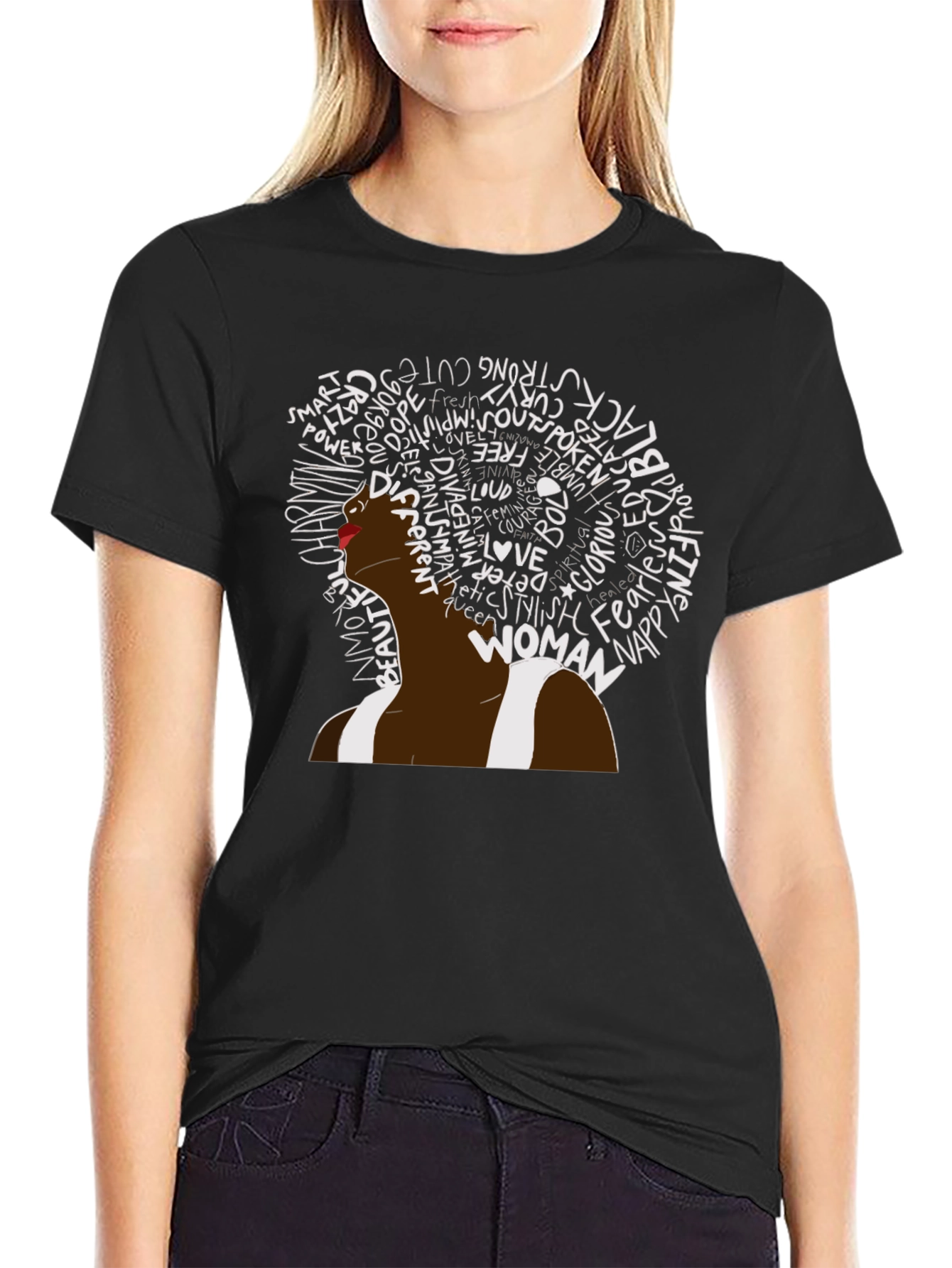 Empowered Woman Black Tee