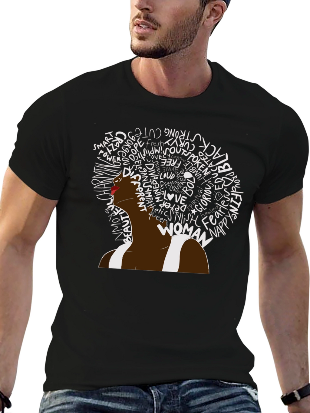 Empowered Woman Black Tee