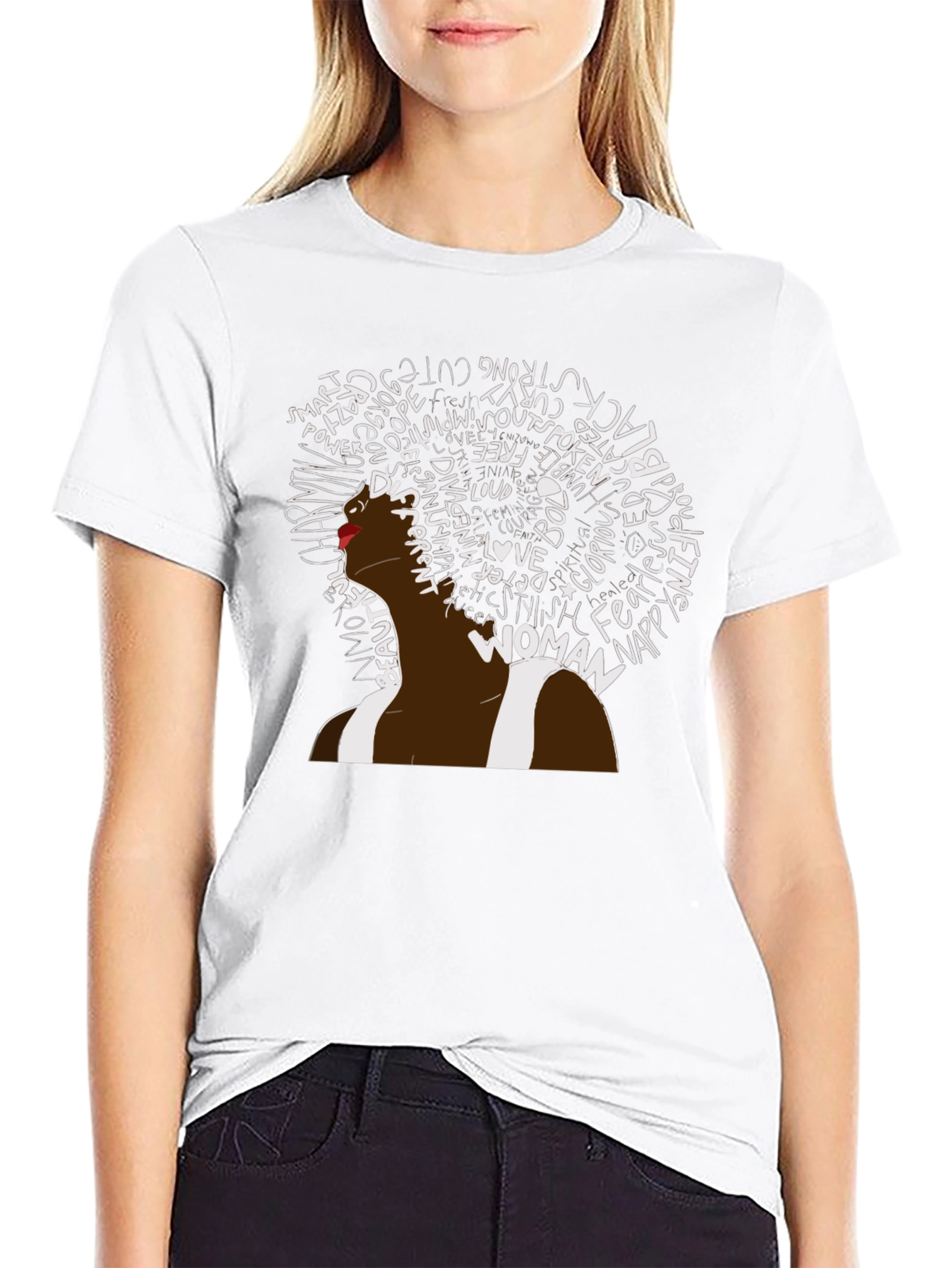 Empowered Woman Black Tee