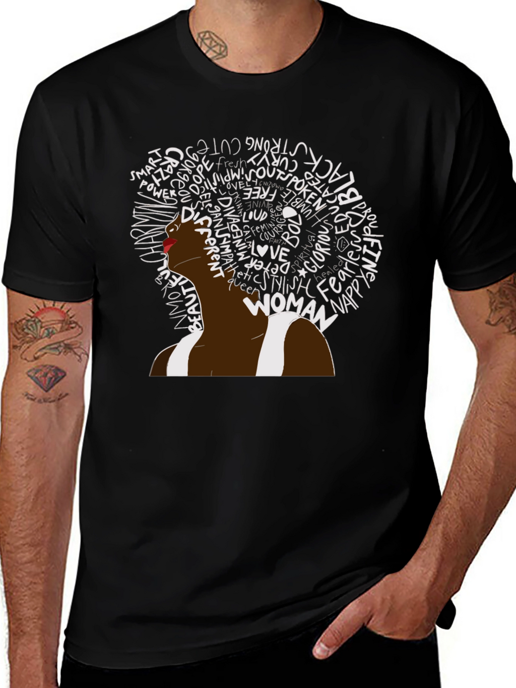 Empowered Woman Black Tee