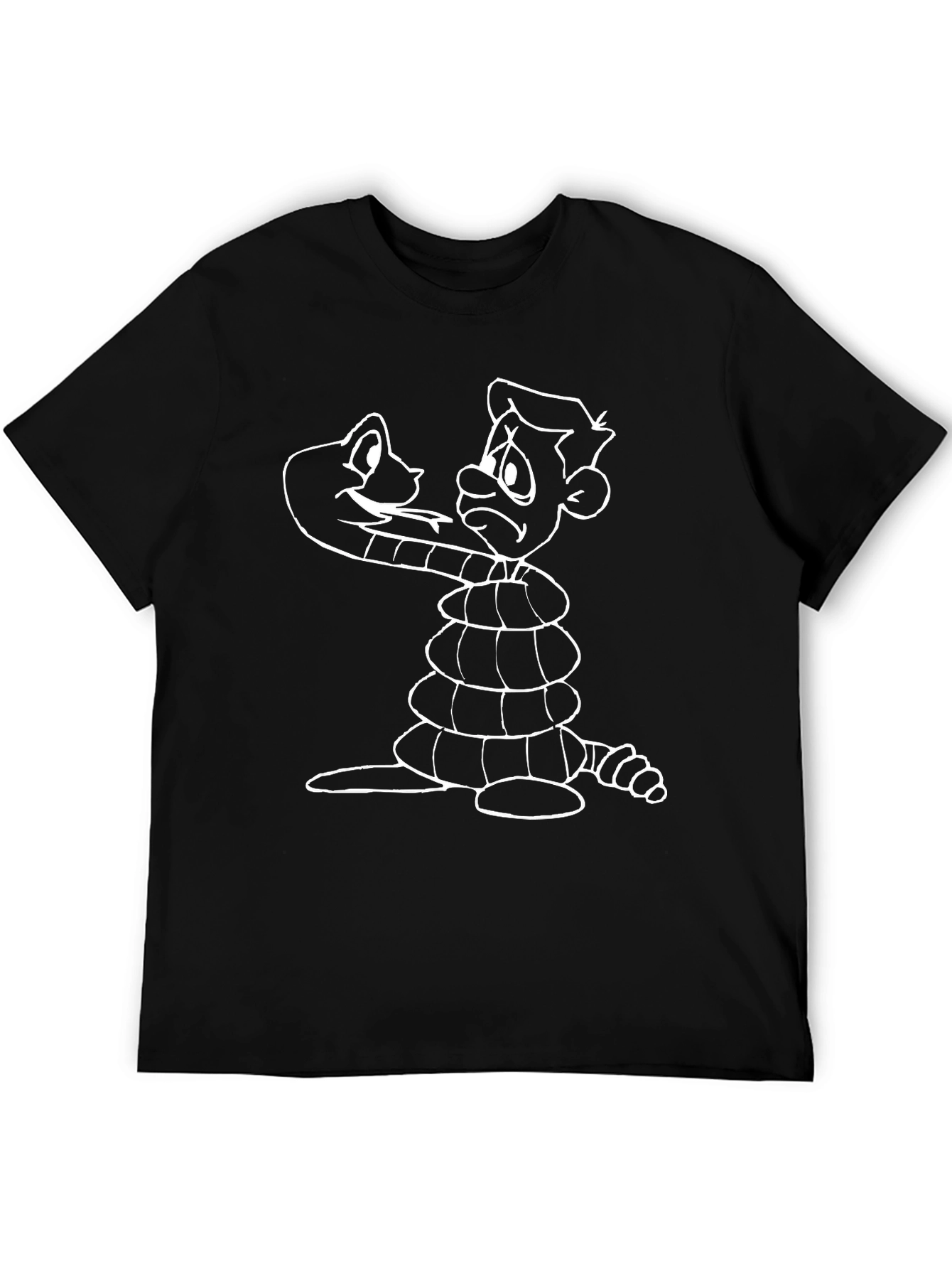 Cartoon Snake T-Shirt Funny Graphic Tee