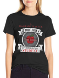 12th Grade Teacher Student Apple Graphic T-Shirt