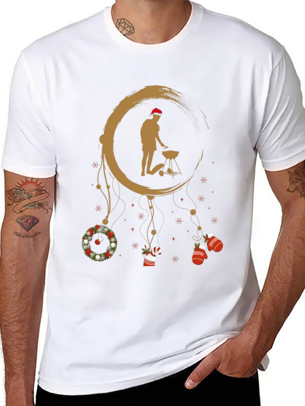 Holiday BBQ T-Shirt - Grill Master Dreamcatcher