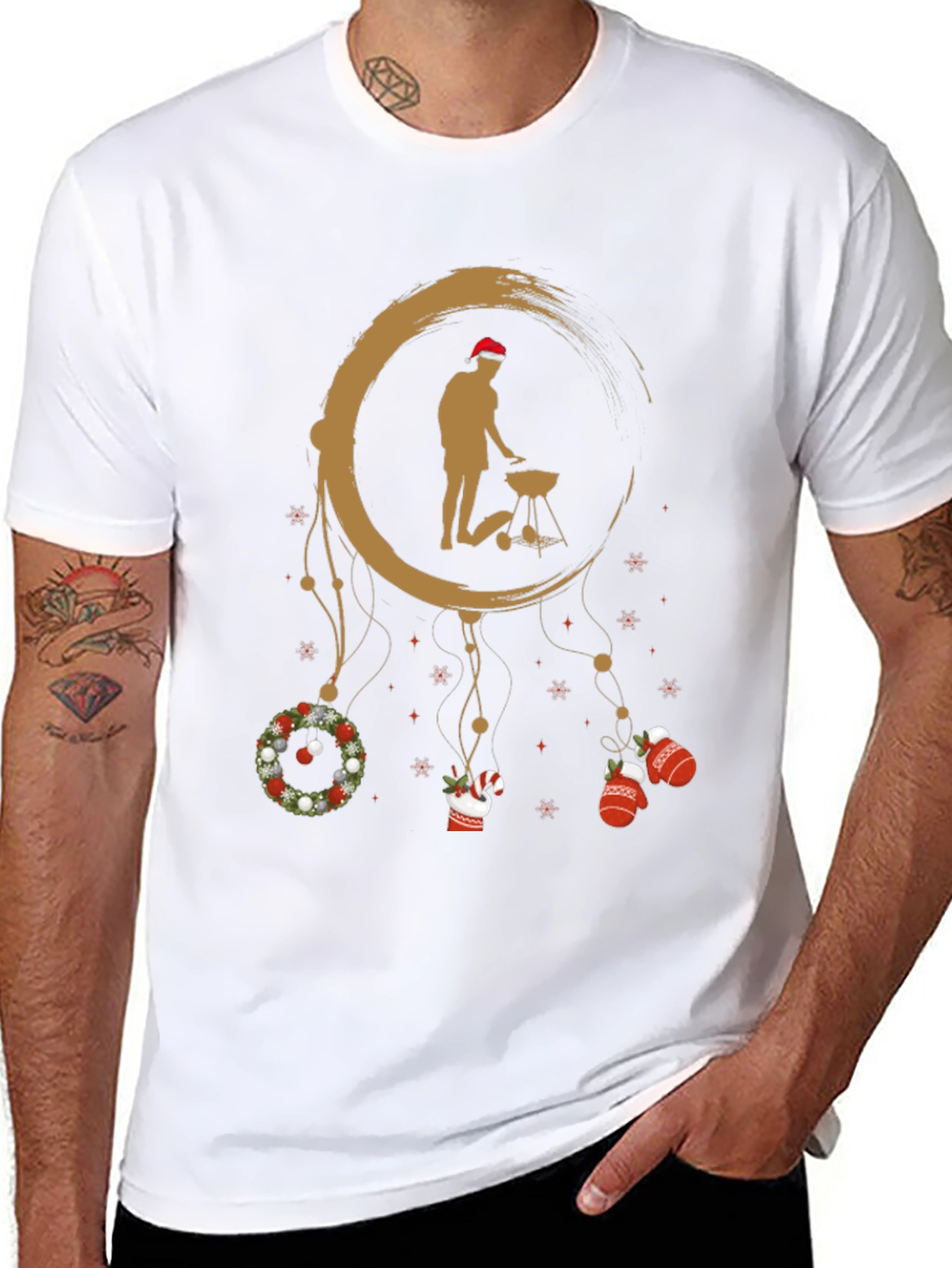 Holiday BBQ T-Shirt - Grill Master Dreamcatcher