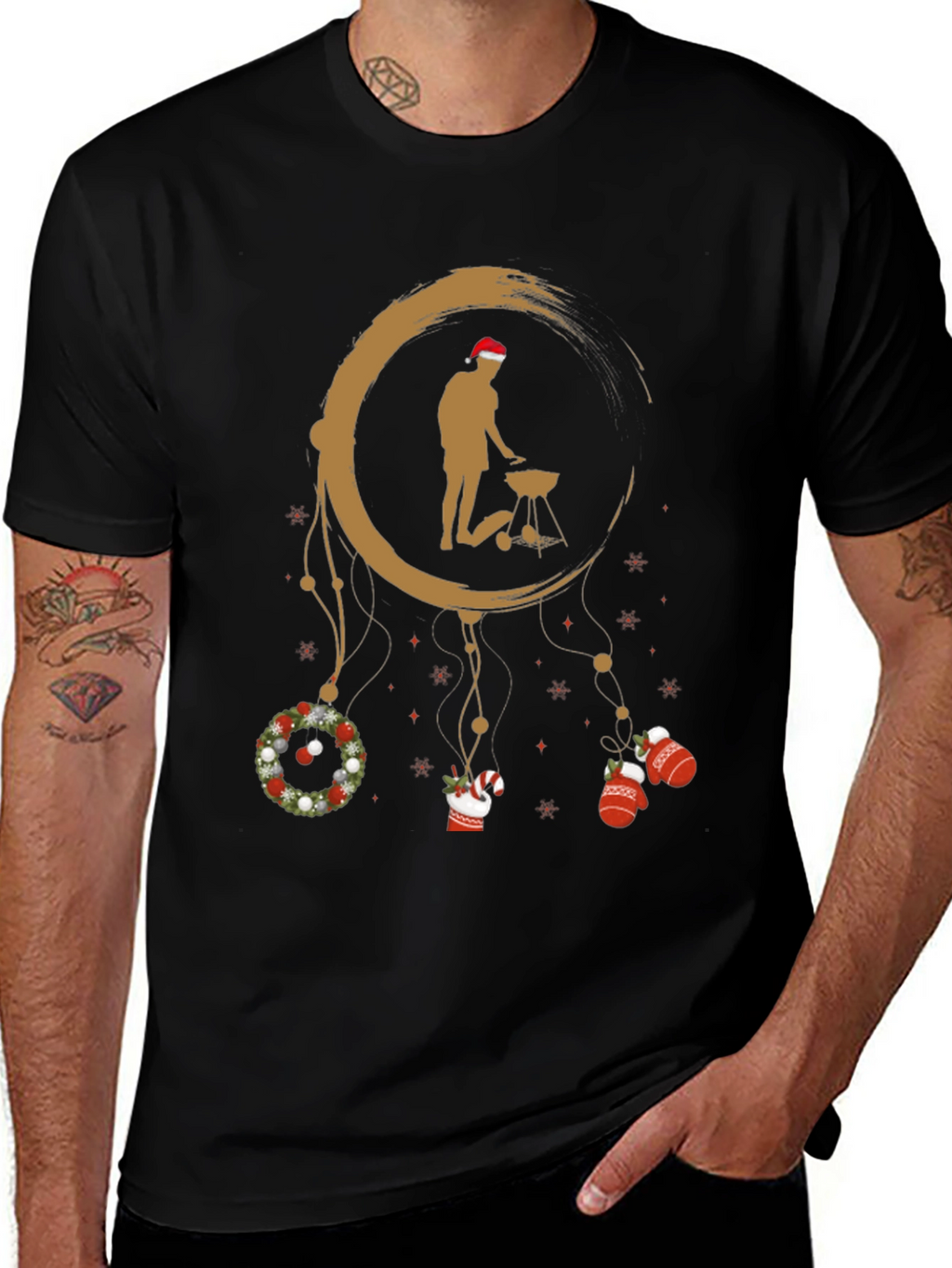 Holiday BBQ T-Shirt - Grill Master Dreamcatcher