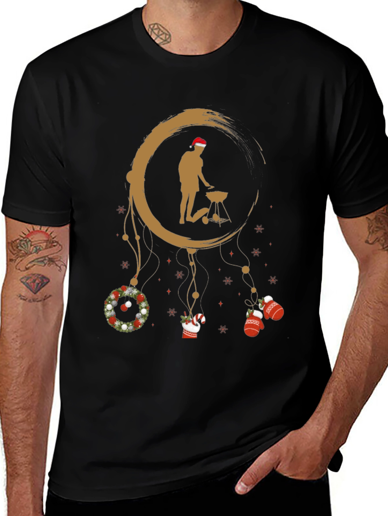 Holiday BBQ T-Shirt - Grill Master Dreamcatcher