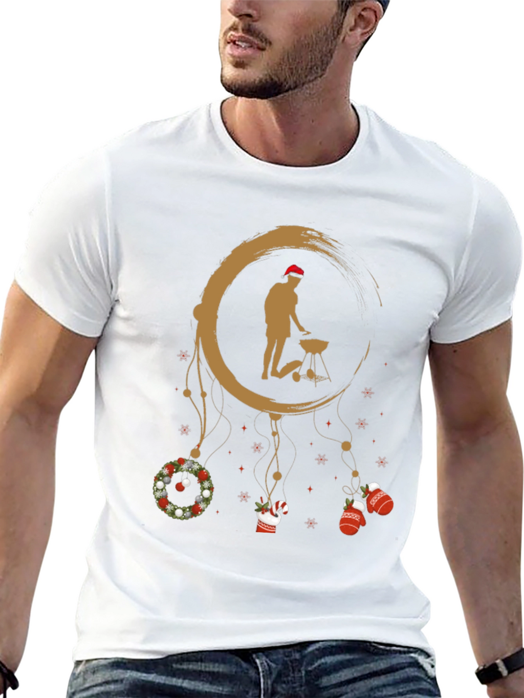 Holiday BBQ T-Shirt - Grill Master Dreamcatcher