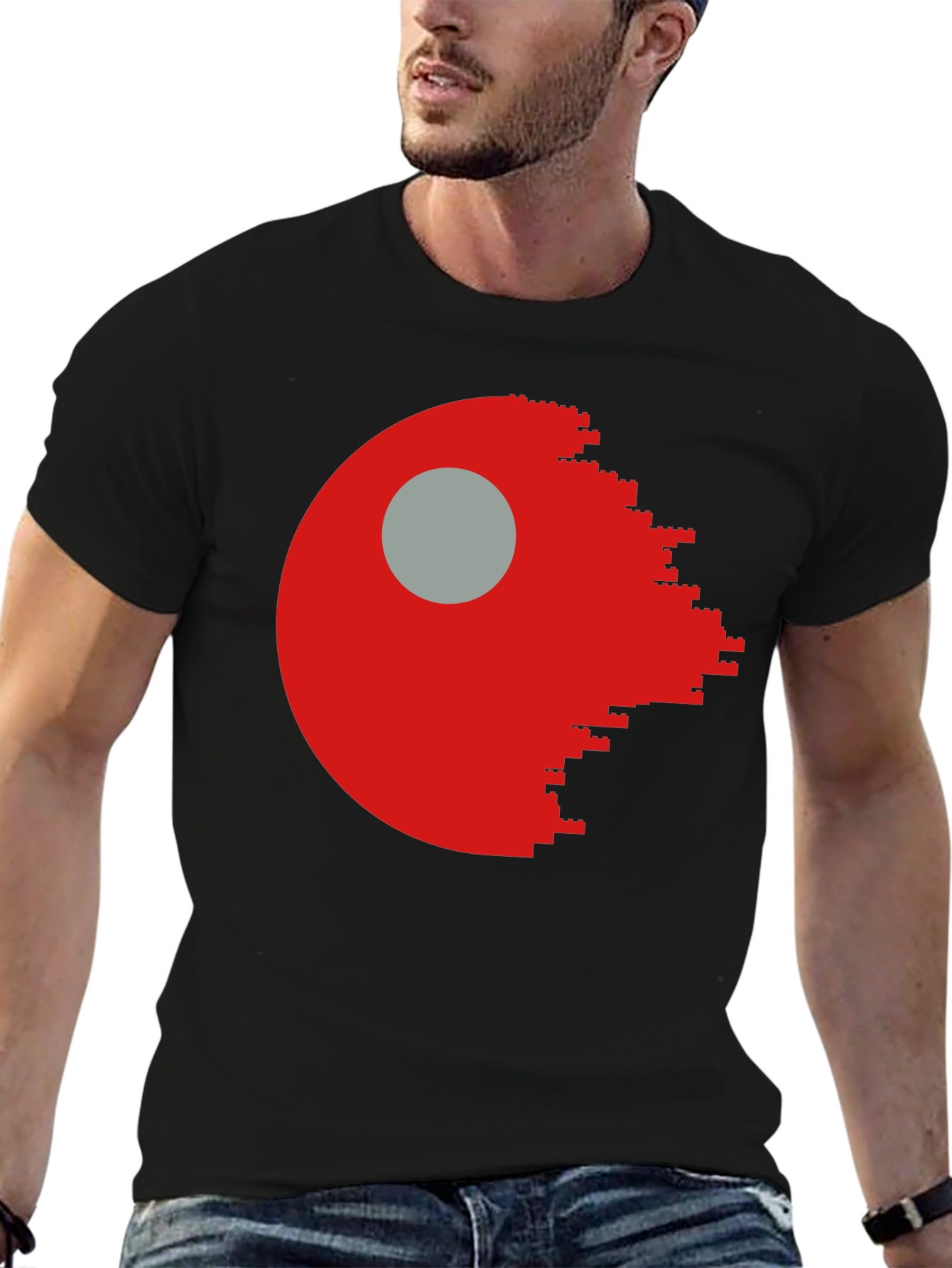 Lego Death Star Graphic T-Shirt - Mens Black Tee