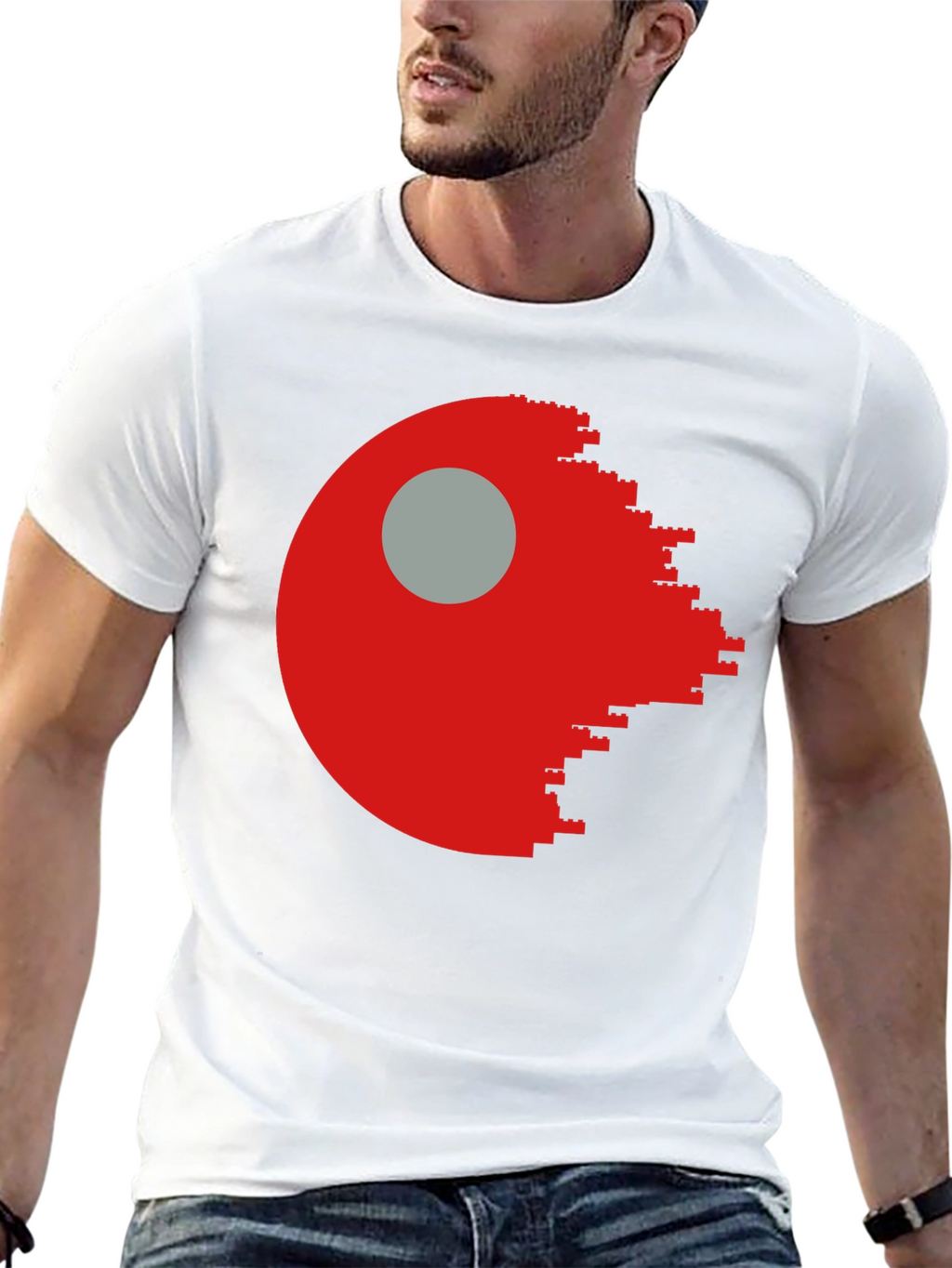 Lego Death Star Graphic T-Shirt - Mens Black Tee