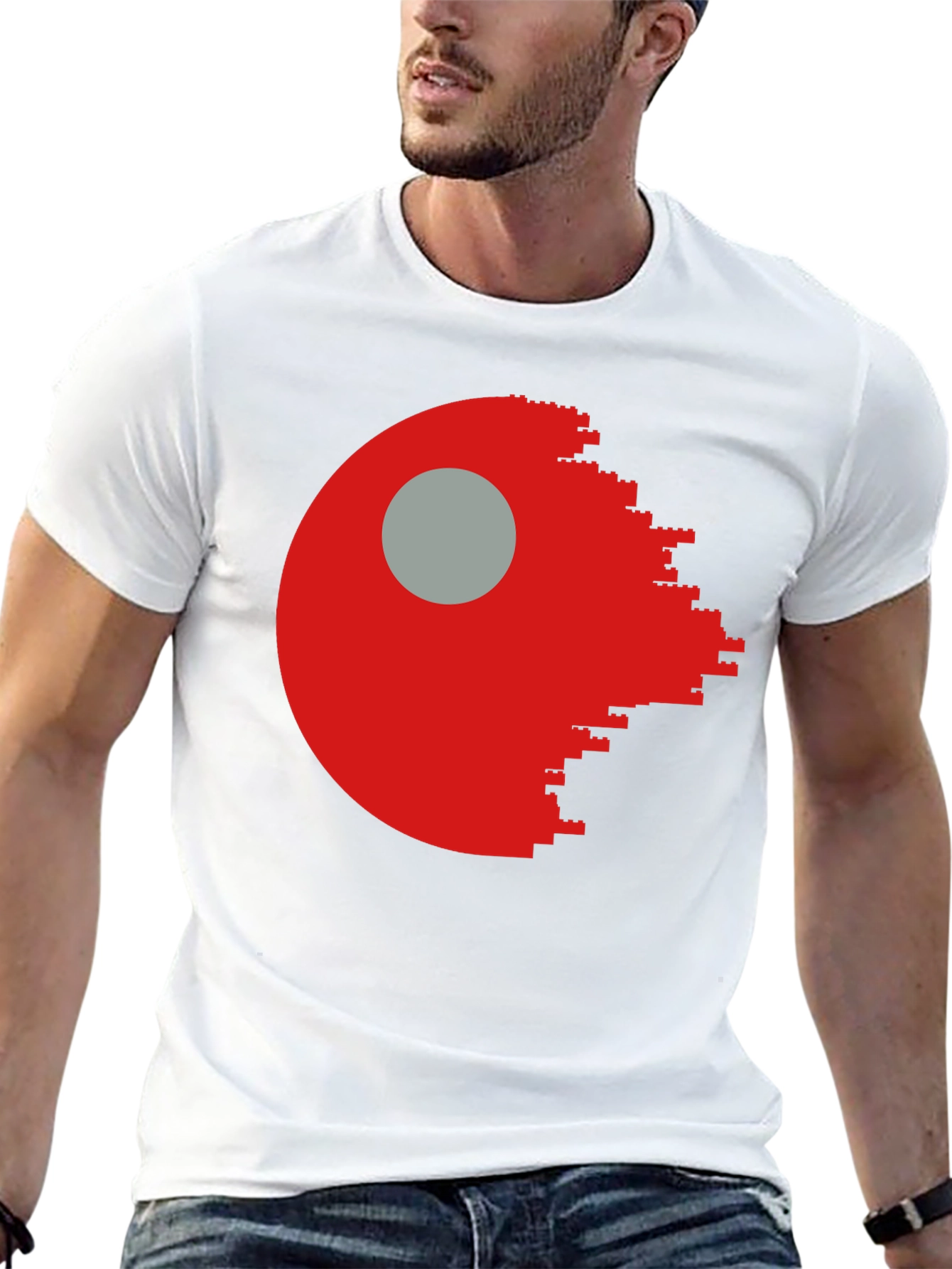 Lego Death Star Graphic T-Shirt - Mens Black Tee