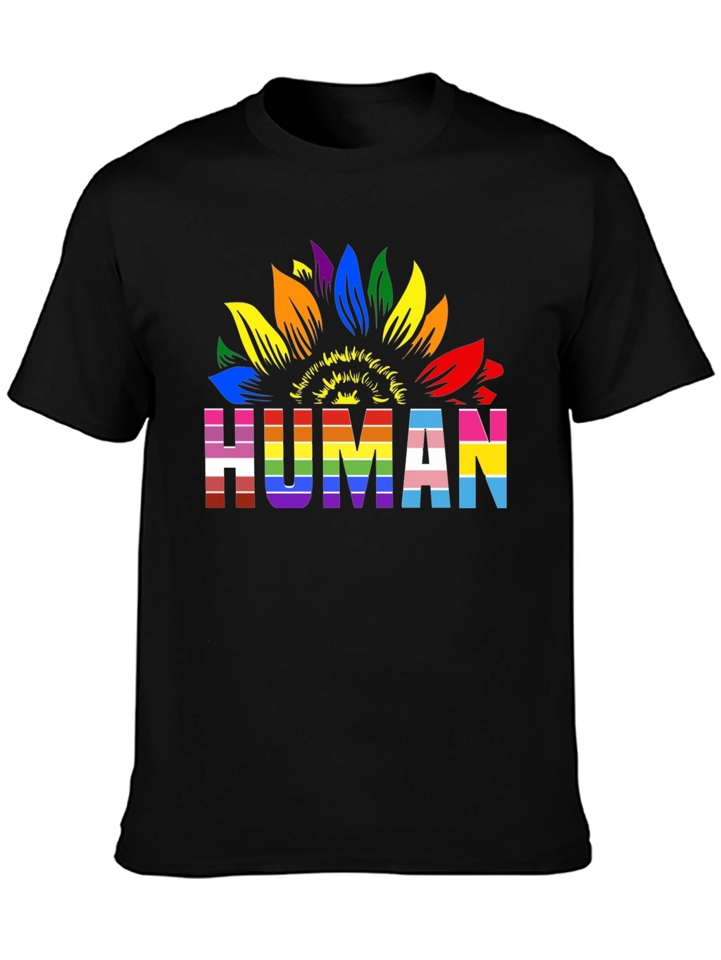 Pride Sunflower Human T-Shirt