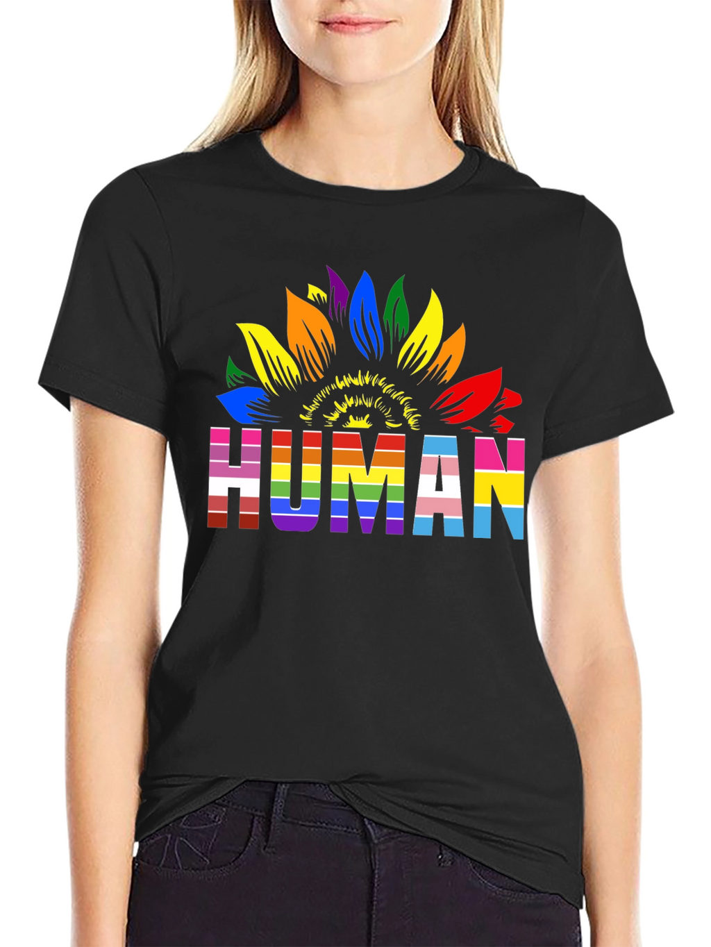 Pride Sunflower Human T-Shirt