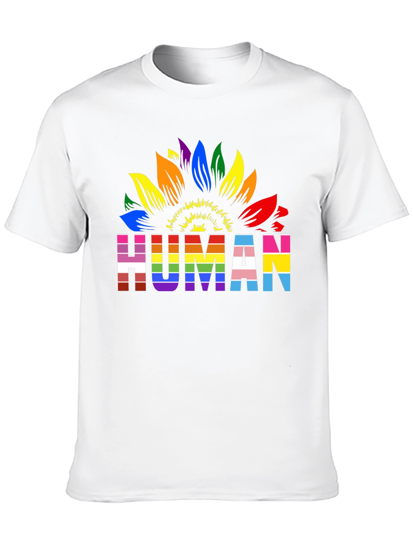 Pride Sunflower Human T-Shirt
