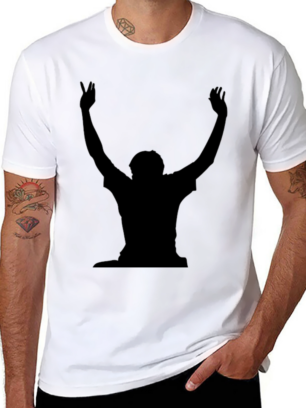 Silhouette Victory Pose T-Shirt