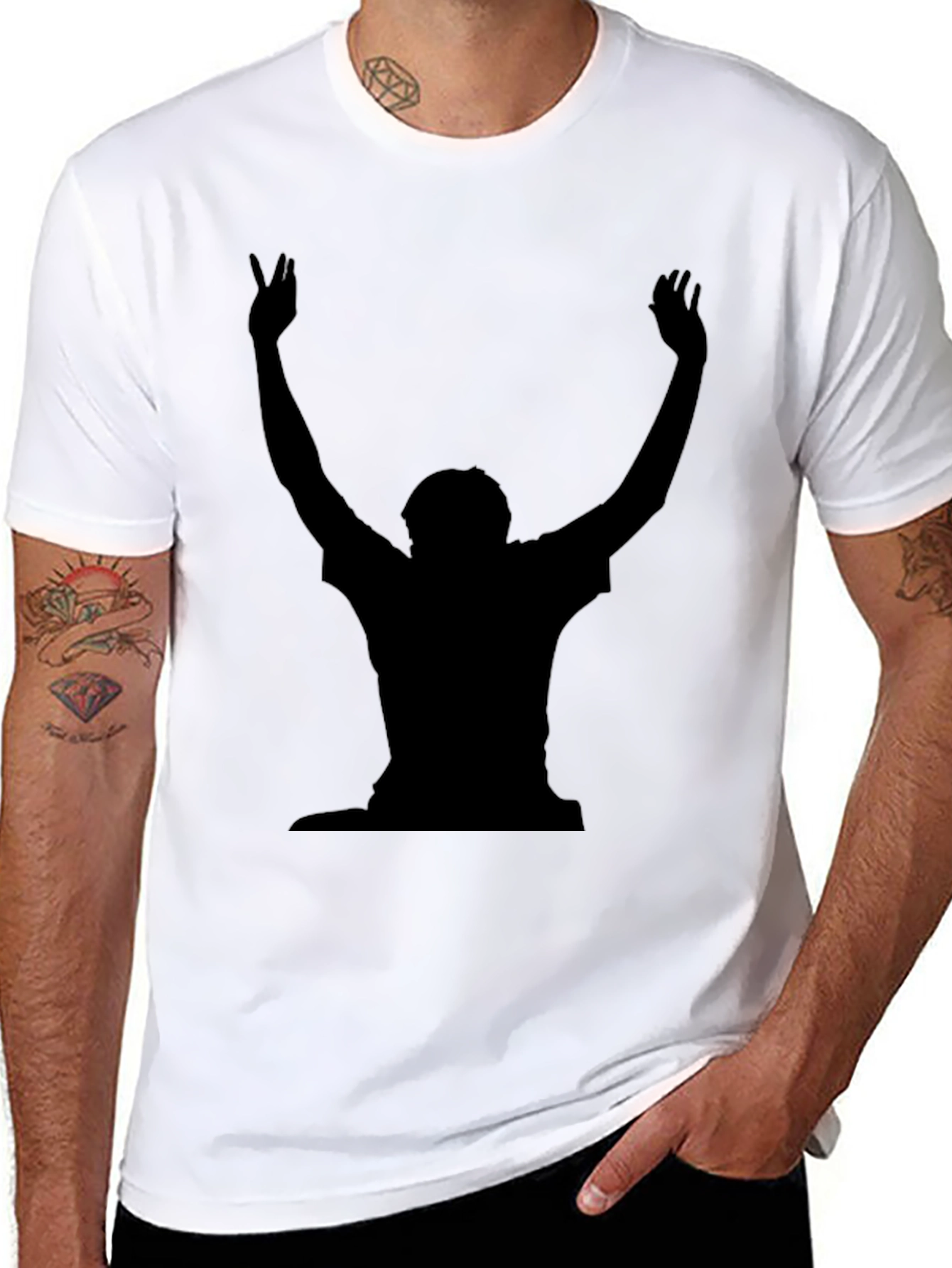 Silhouette Victory Pose T-Shirt