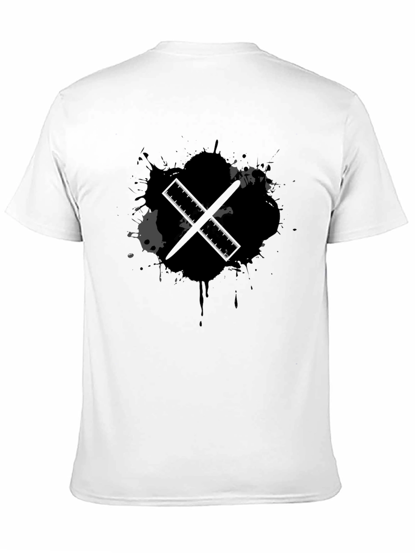 Black Ink Drum Sticks Graphic Tee