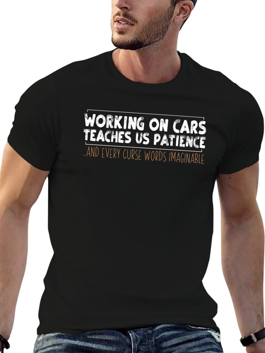 Working on Cars Patience Funny Graphic Tee