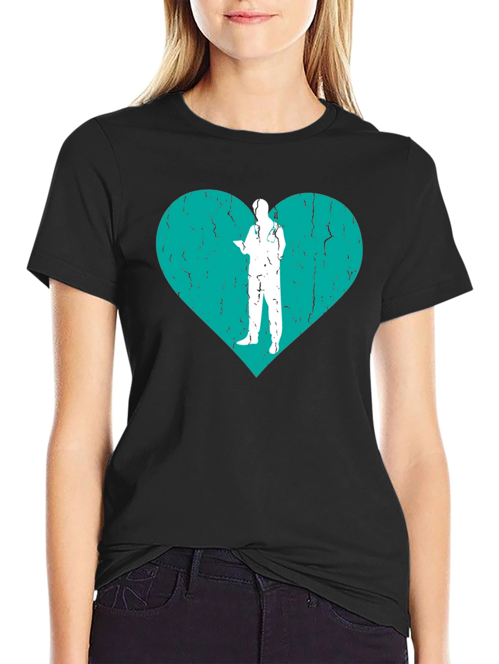 Heart Doctor Graphic T-Shirt Black