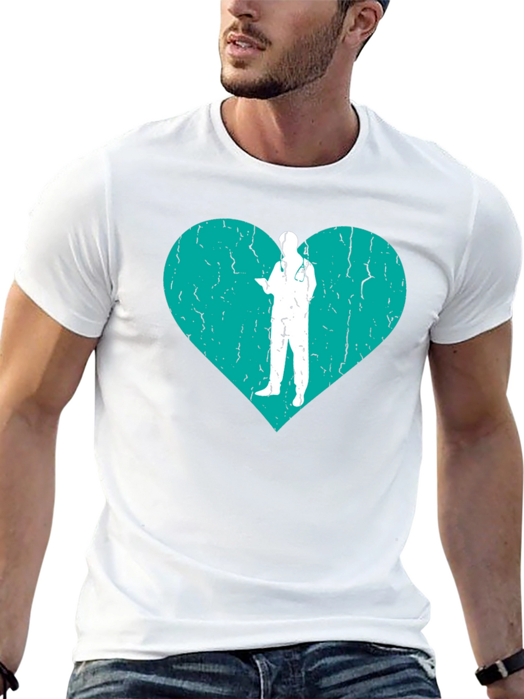 Heart Doctor Graphic T-Shirt Black
