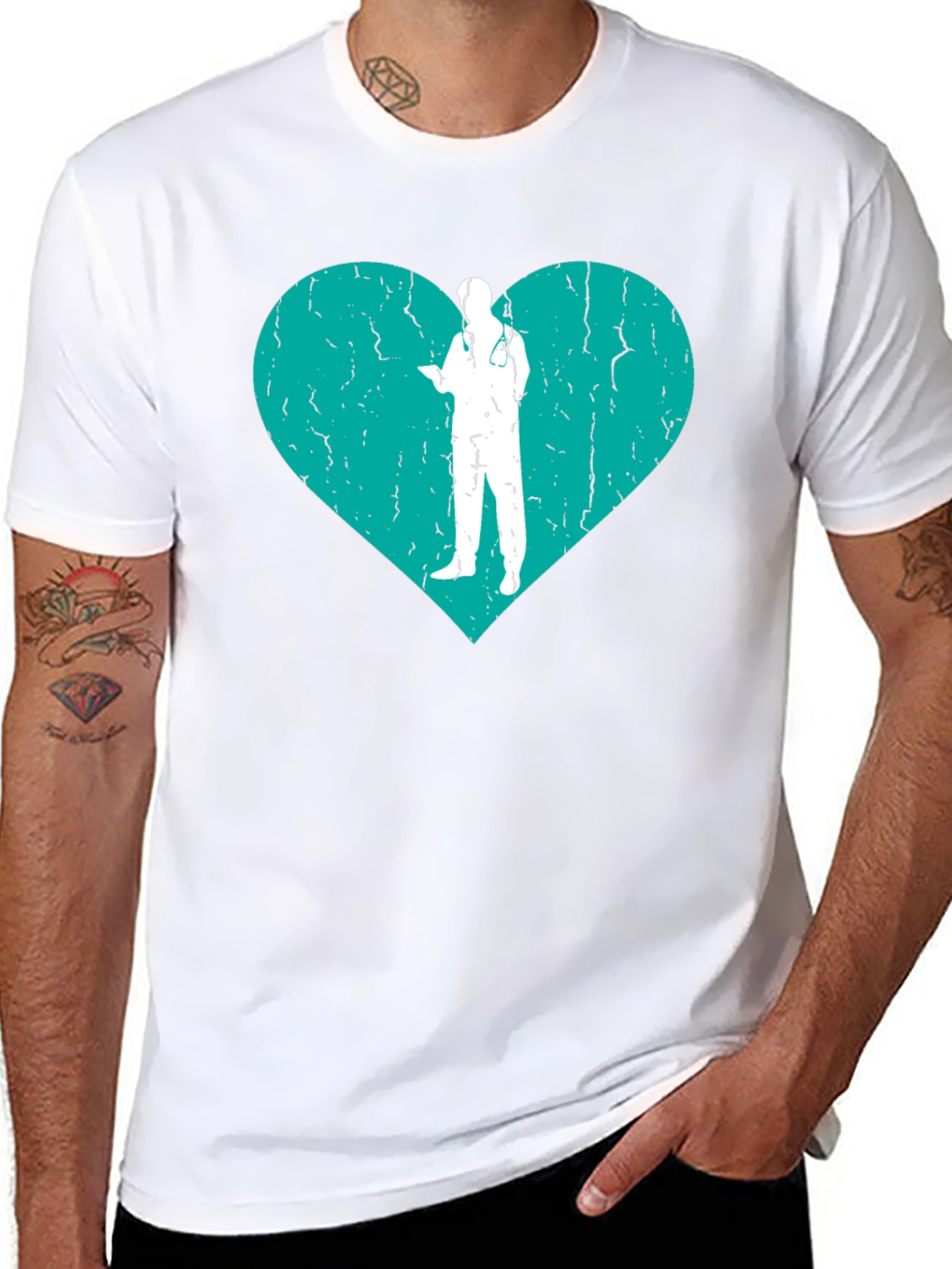 Heart Doctor Graphic T-Shirt Black