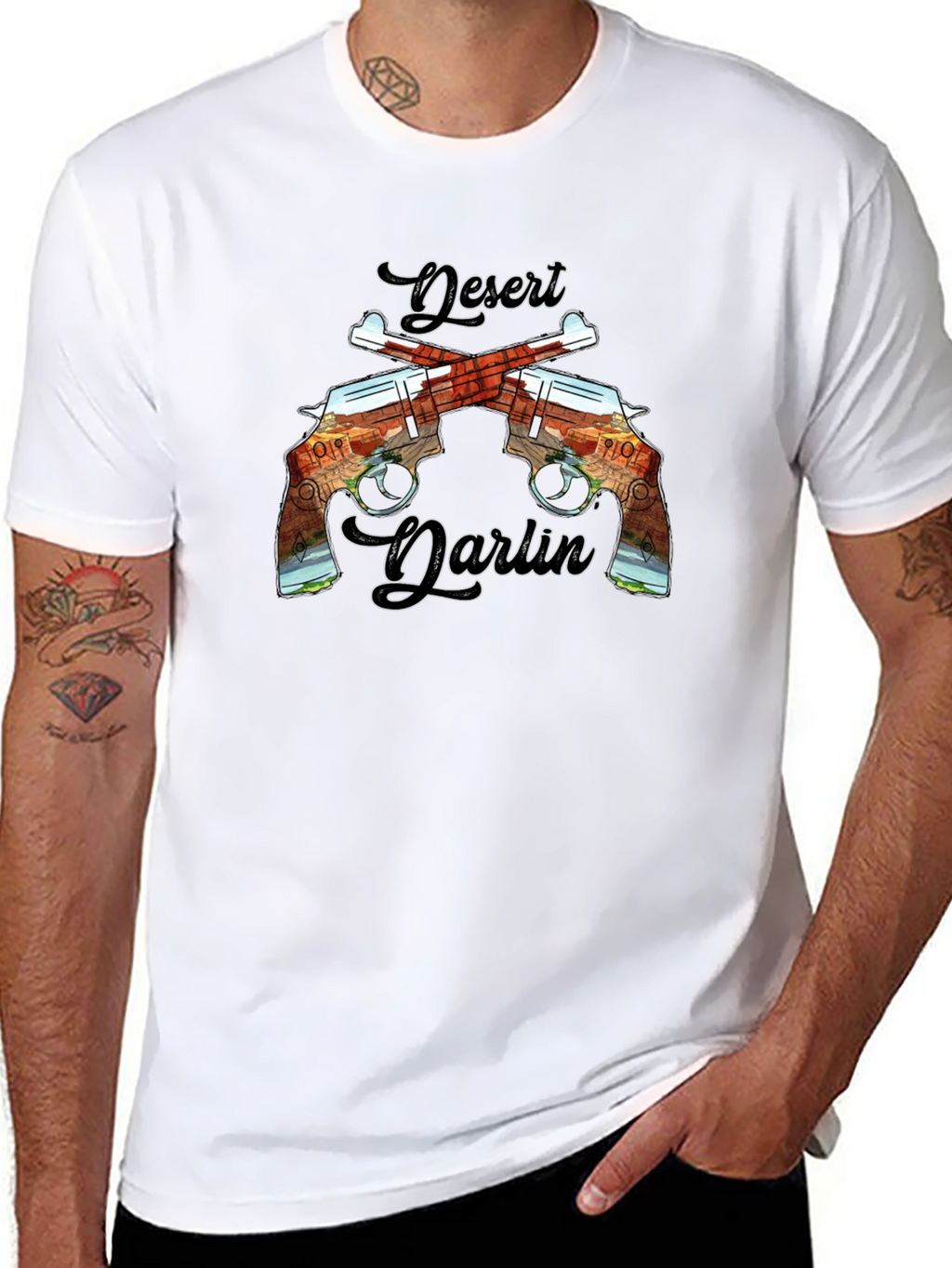 Desert Darlin Black Graphic Tee