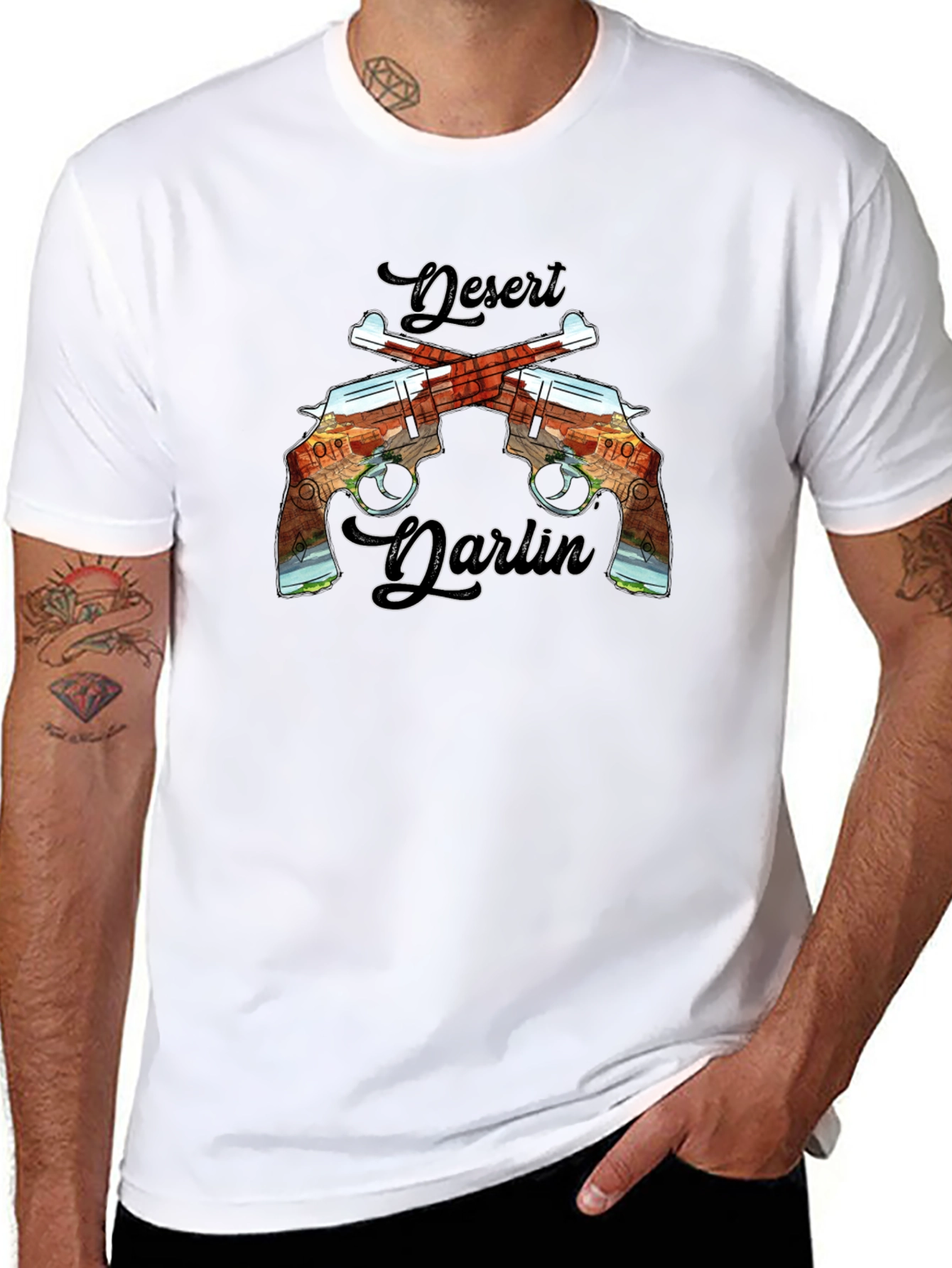 Desert Darlin Black Graphic Tee