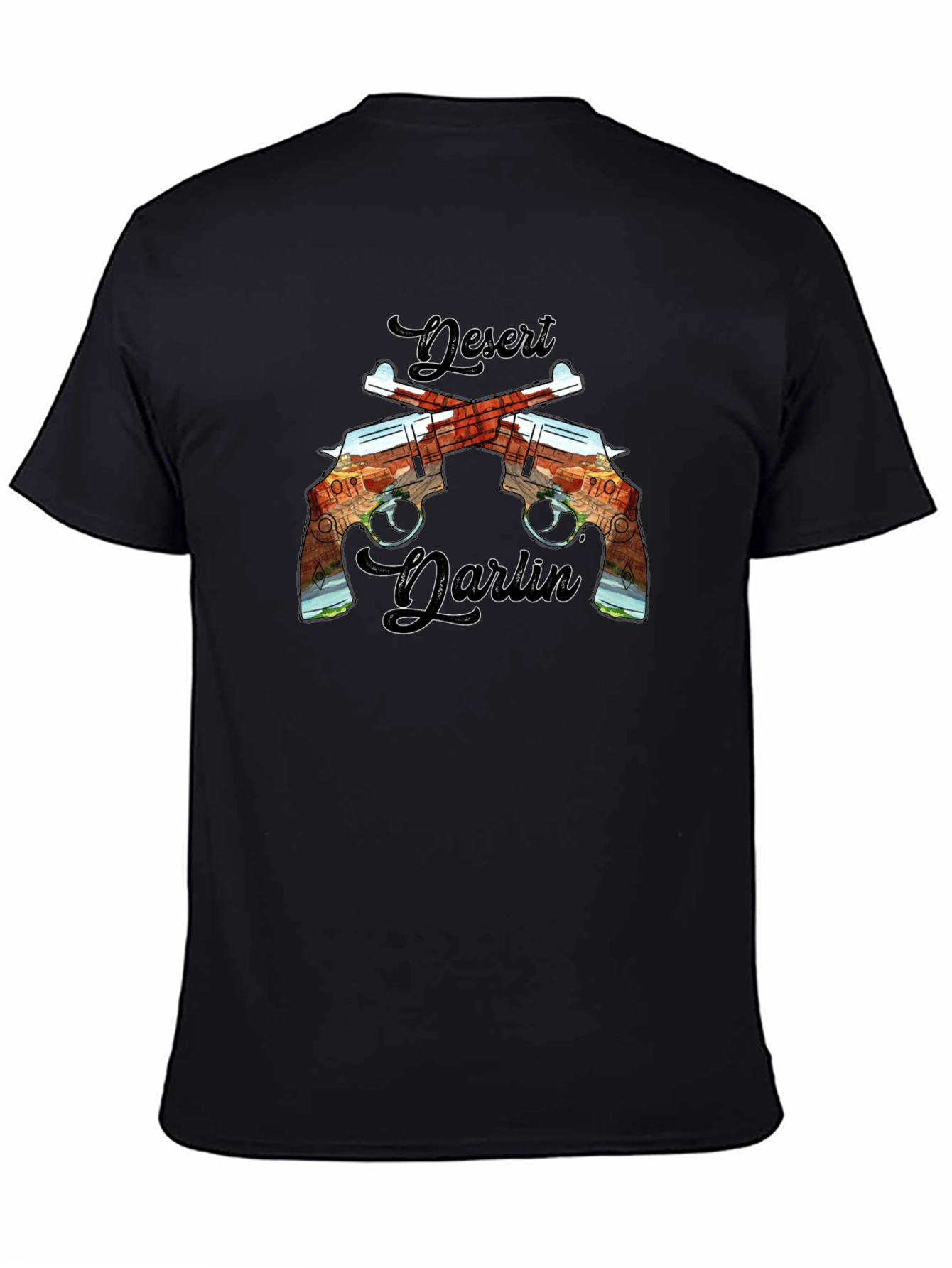 Desert Darlin Black Graphic Tee