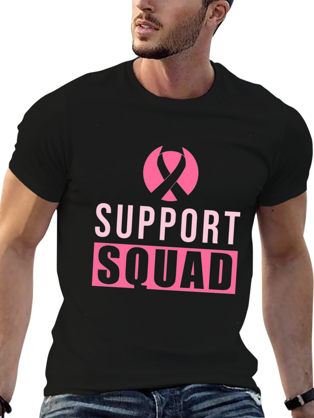 Support Squad Breast Cancer Awareness T-Shirt