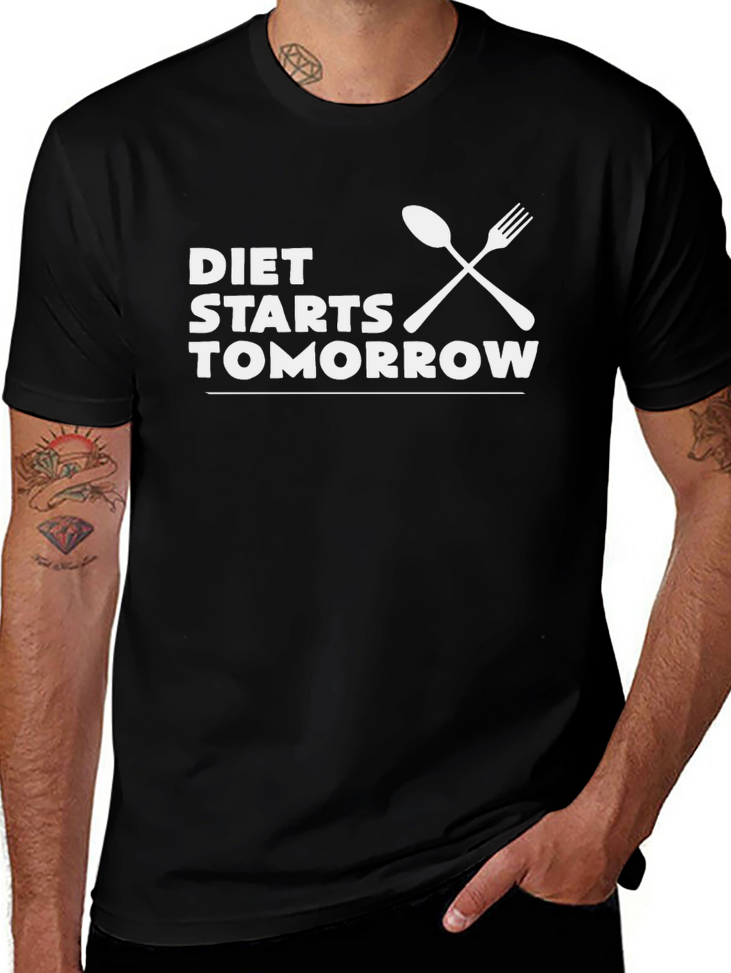 Diet Starts Tomorrow T-Shirt Funny Foodie Tee