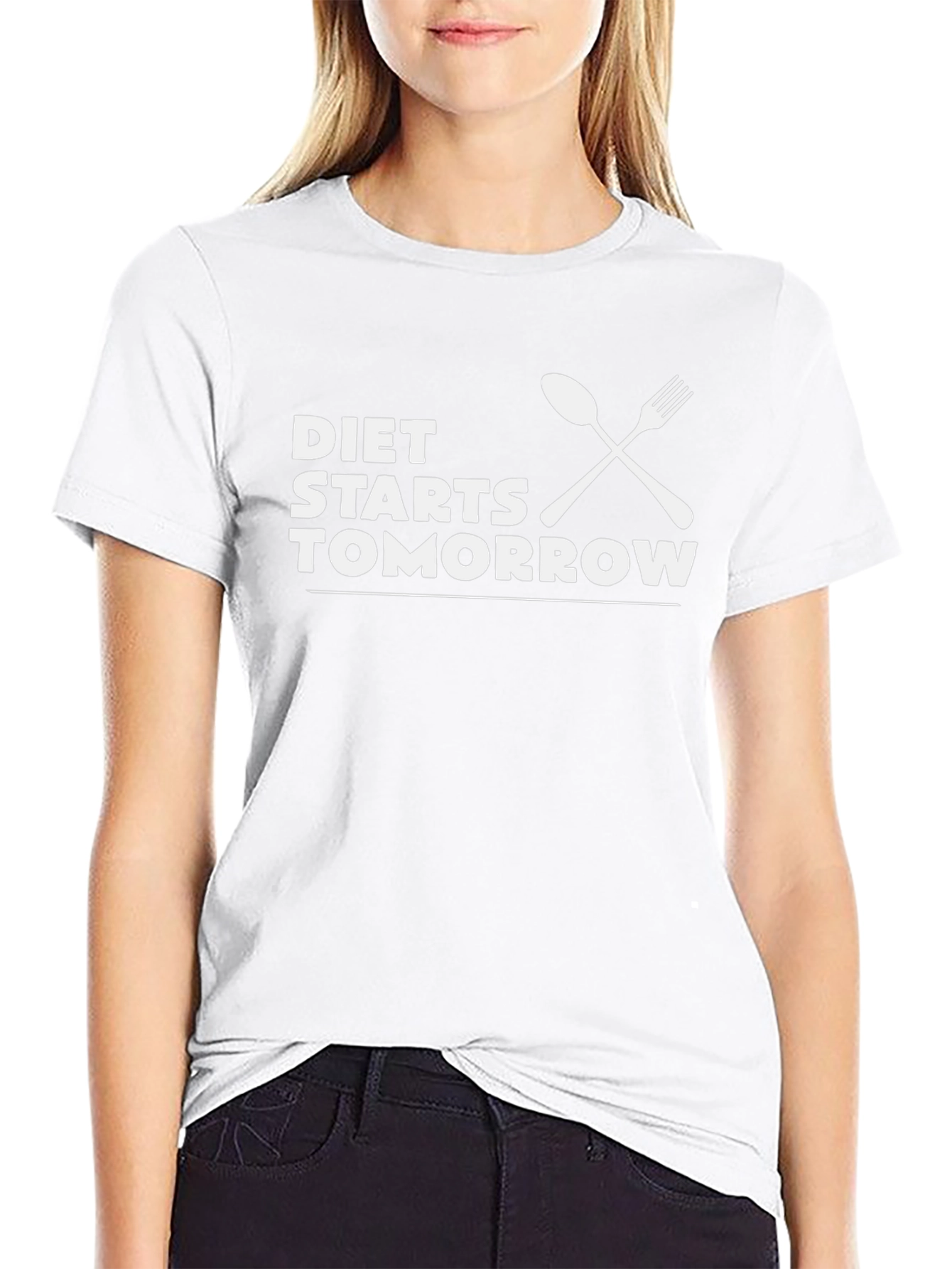 Diet Starts Tomorrow T-Shirt Funny Foodie Tee