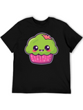 Zombie Cupcake Graphic Tee - Spooky Sweet T-Shirt