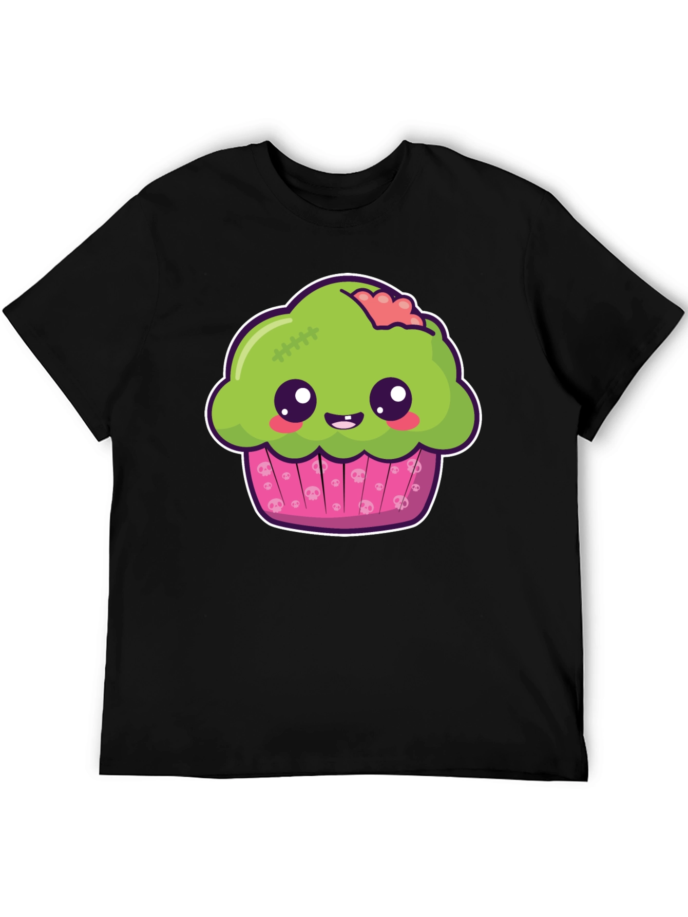Zombie Cupcake Graphic Tee - Spooky Sweet T-Shirt