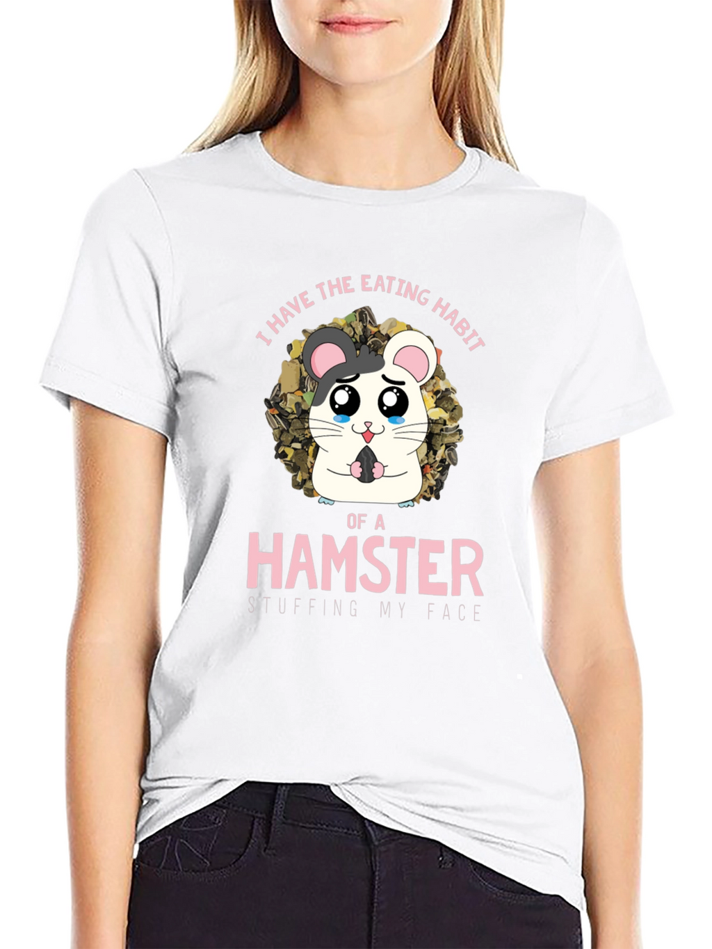 Hamster Eating Habit Graphic T-Shirt