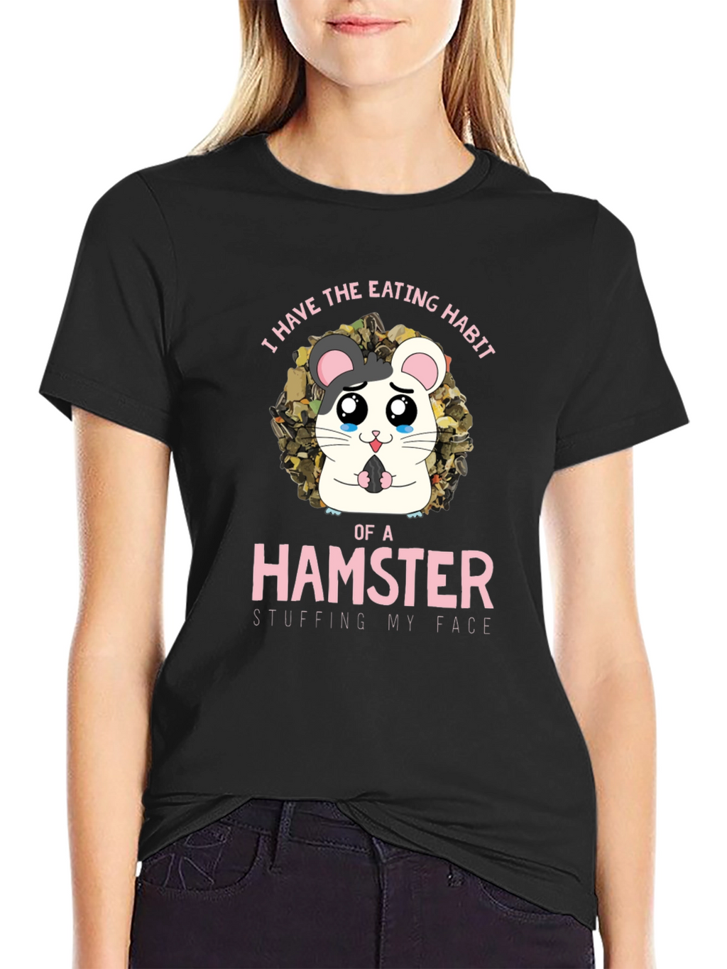 Hamster Eating Habit Graphic T-Shirt