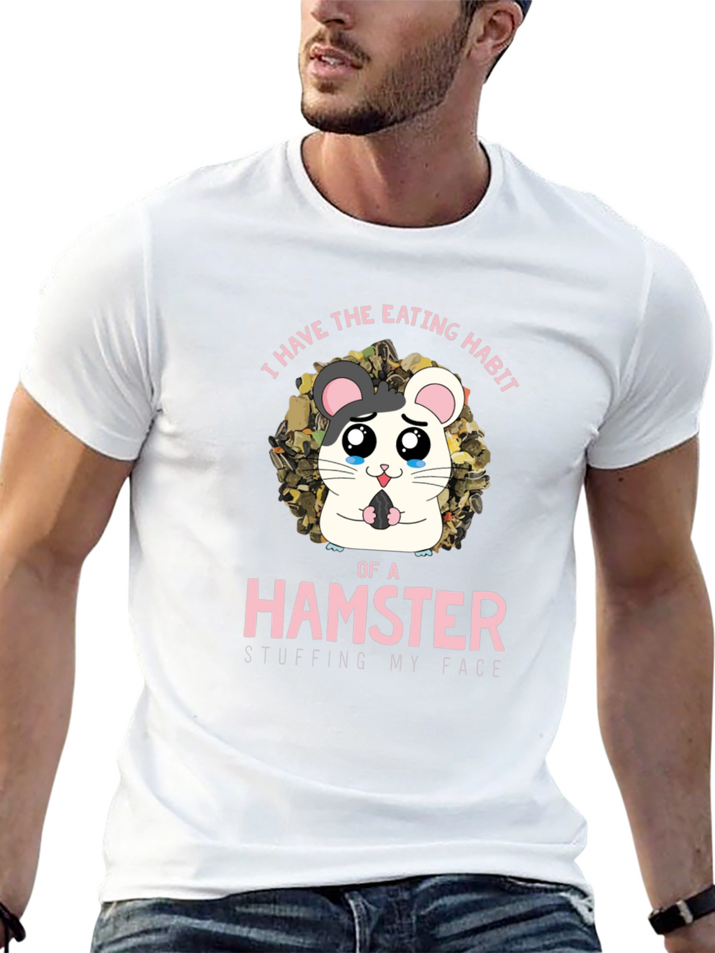 Hamster Eating Habit Graphic T-Shirt