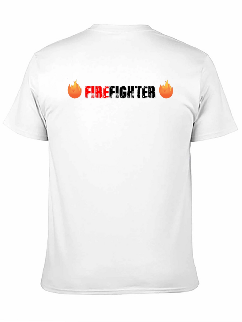 Firefighter Graphic Tee - Black Cotton T-Shirt