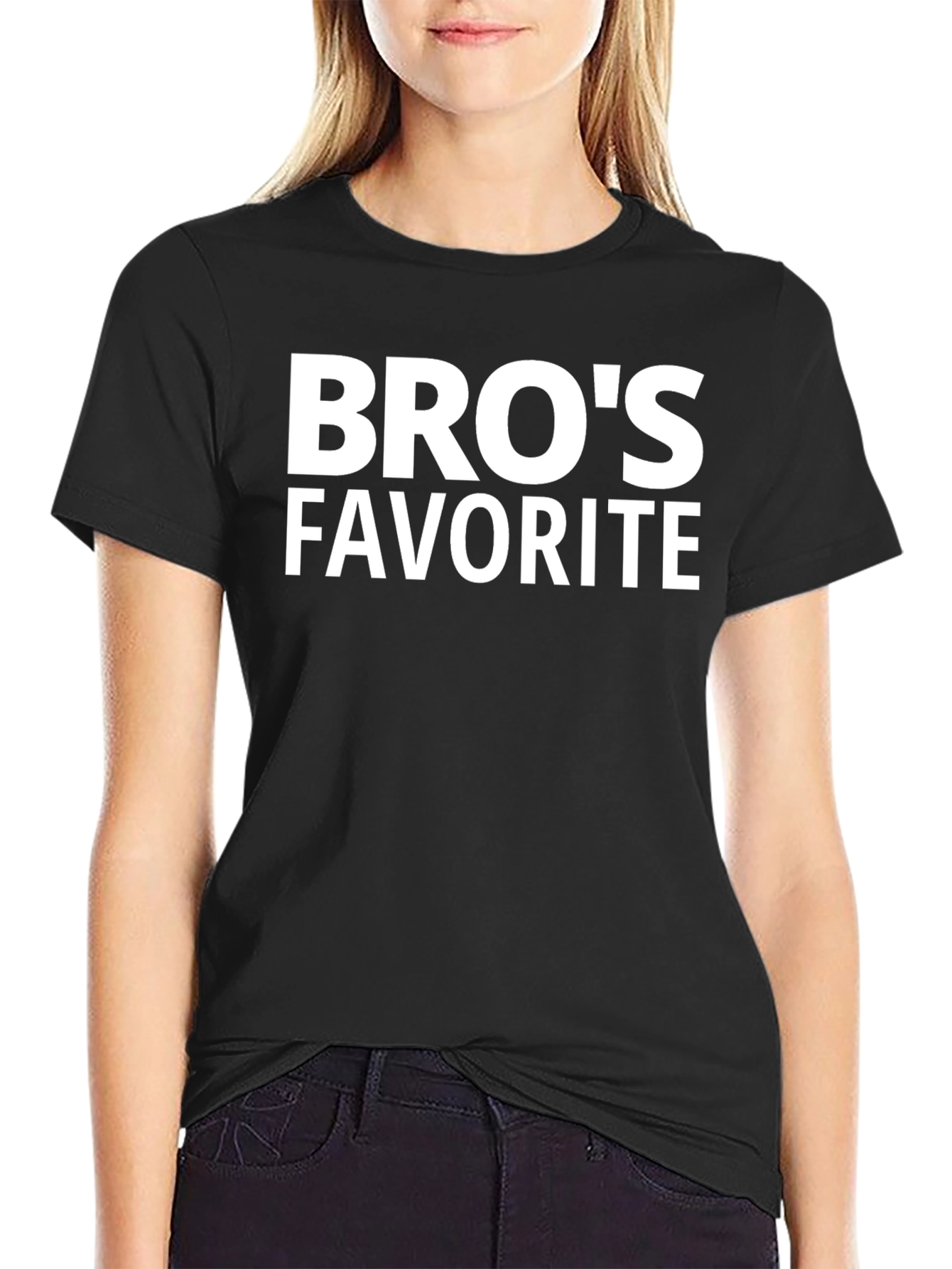 Bros Favorite Black T-Shirt - Casual Style