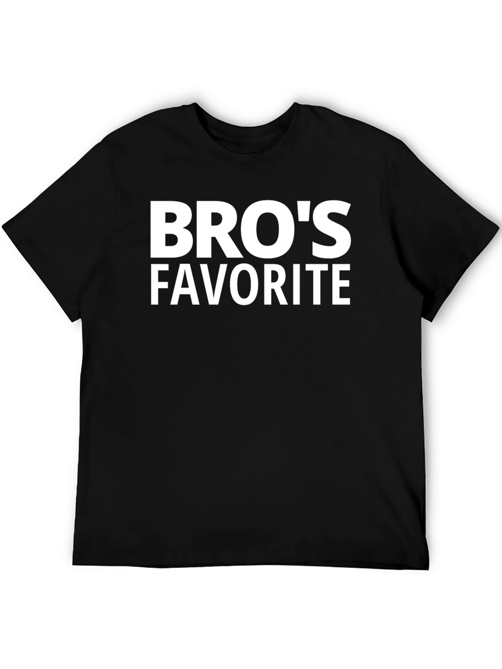 Bros Favorite Black T-Shirt - Casual Style