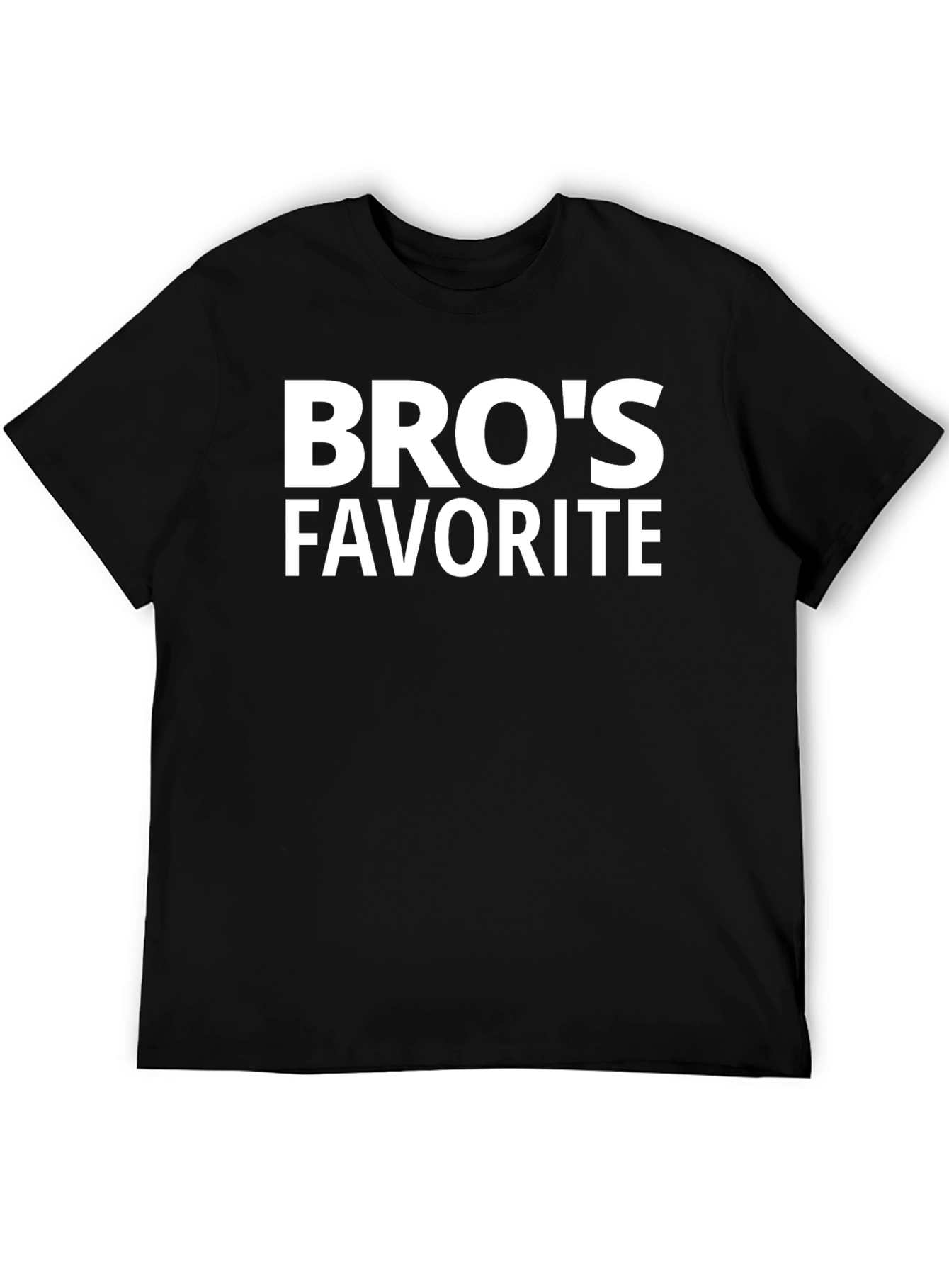 Bros Favorite Black T-Shirt - Casual Style