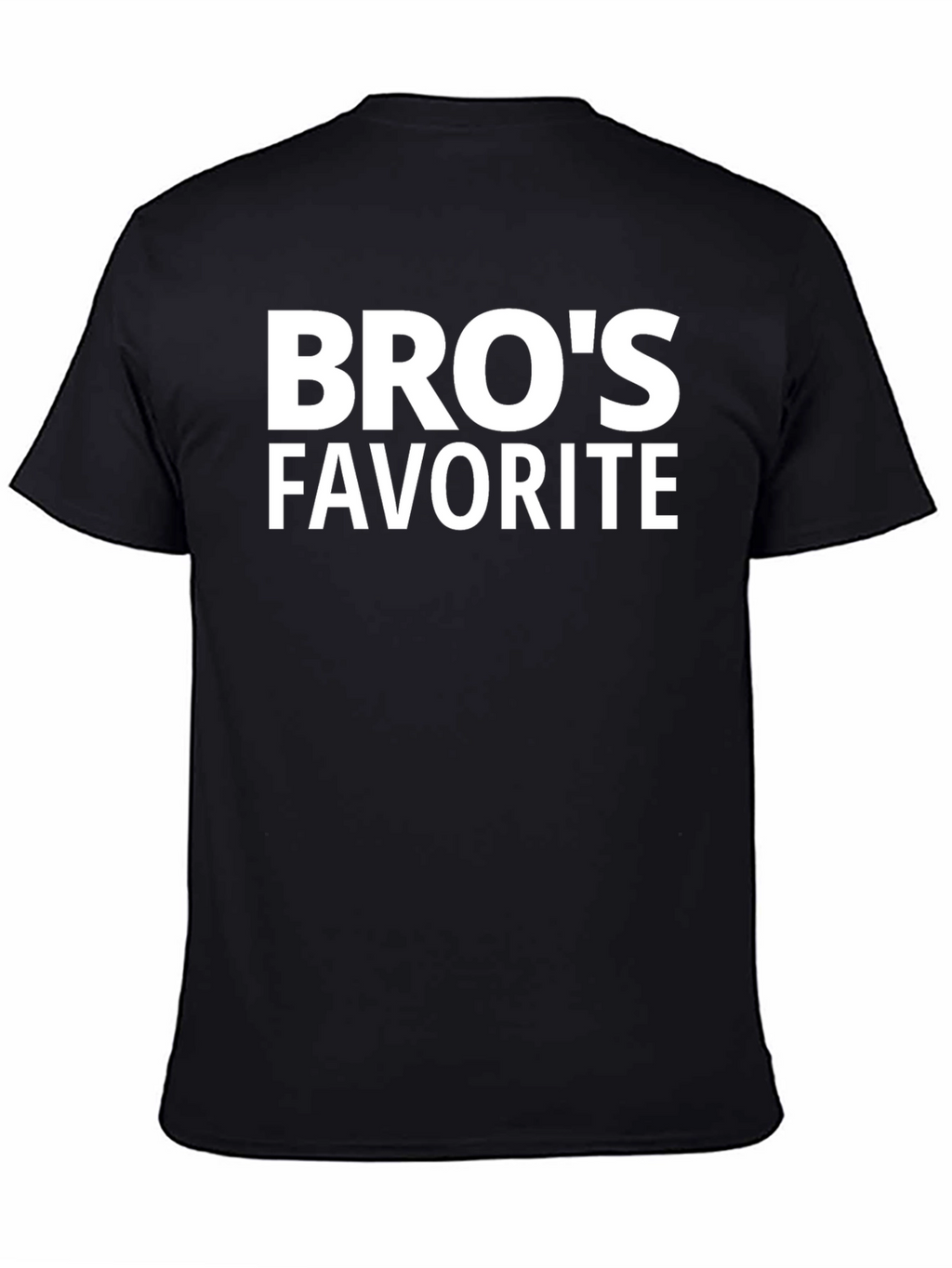 Bros Favorite Black T-Shirt - Casual Style