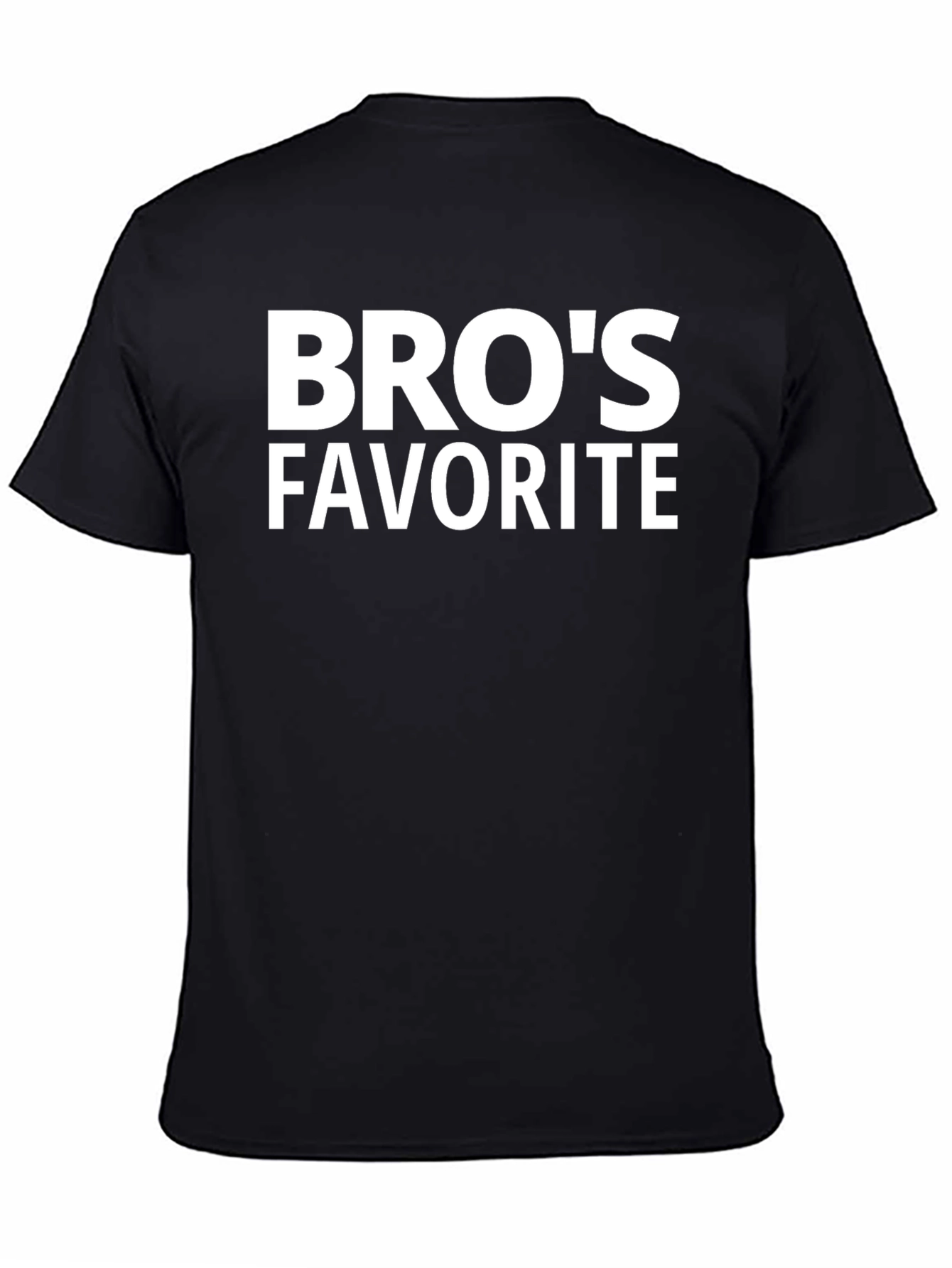 Bros Favorite Black T-Shirt - Casual Style