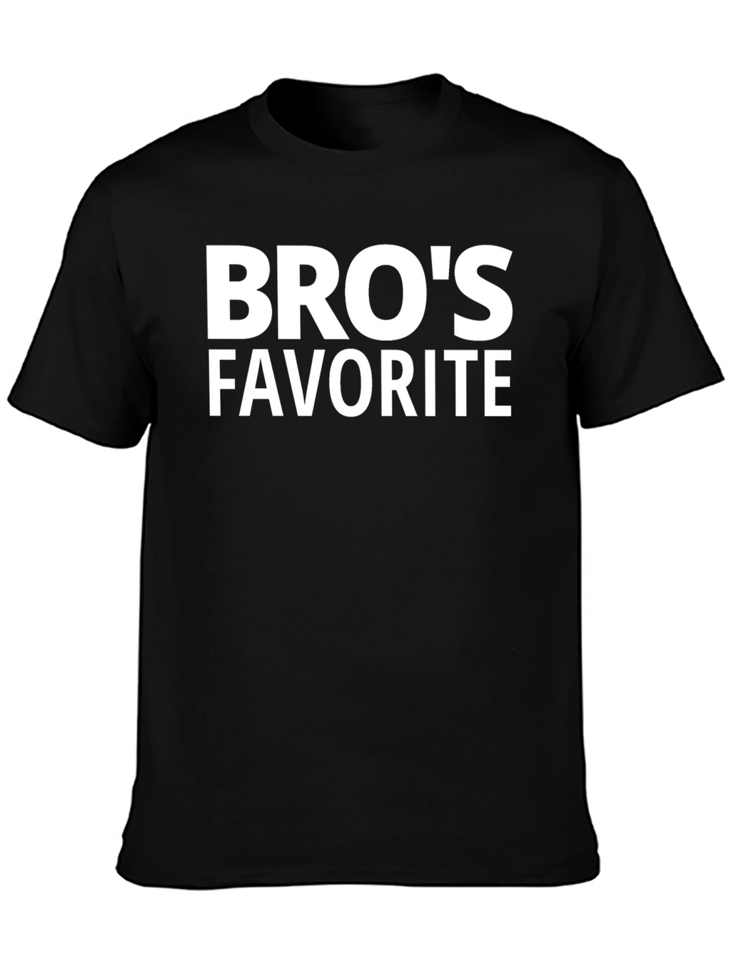 Bros Favorite Black T-Shirt - Casual Style