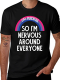Bisexual Nervous Around Everyone Graphic Tee