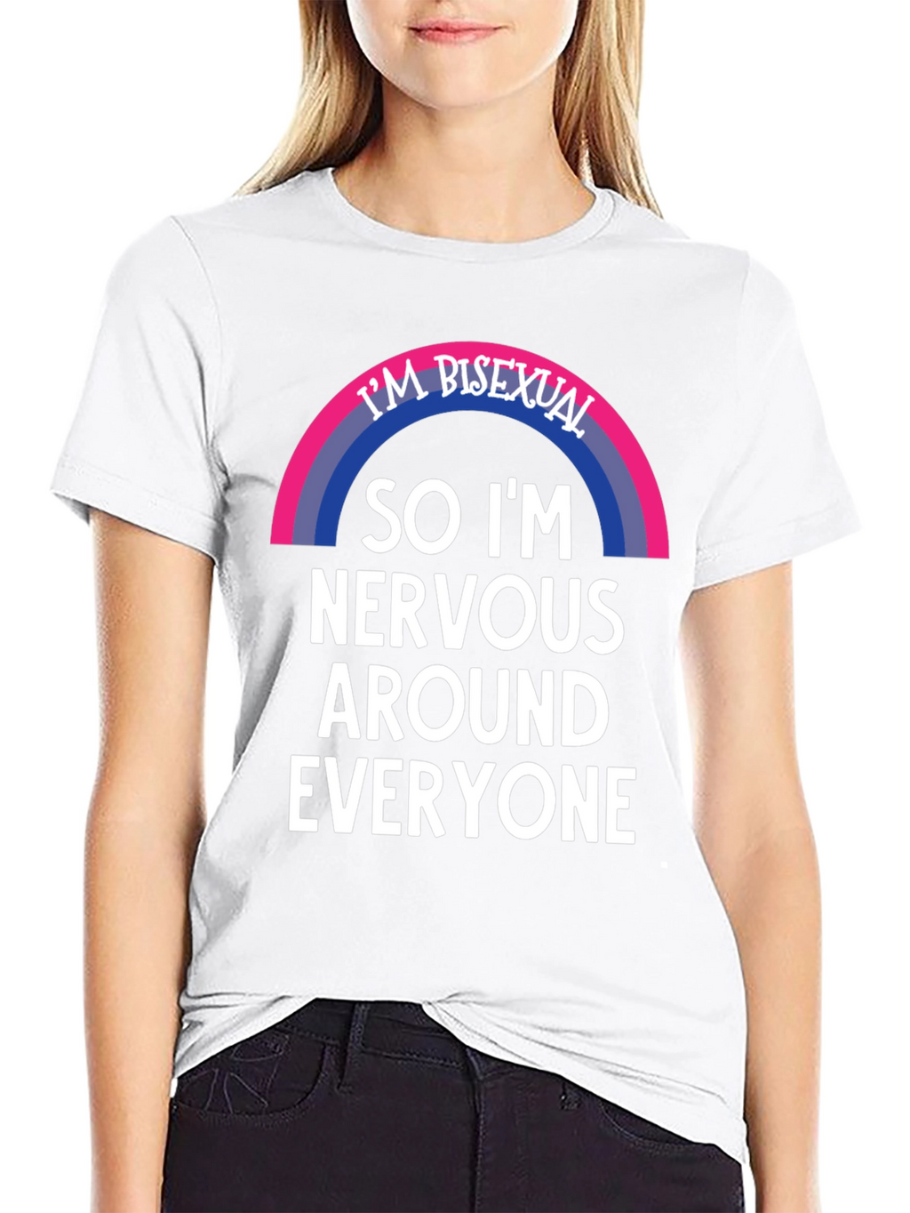 Bisexual Nervous Around Everyone Graphic Tee