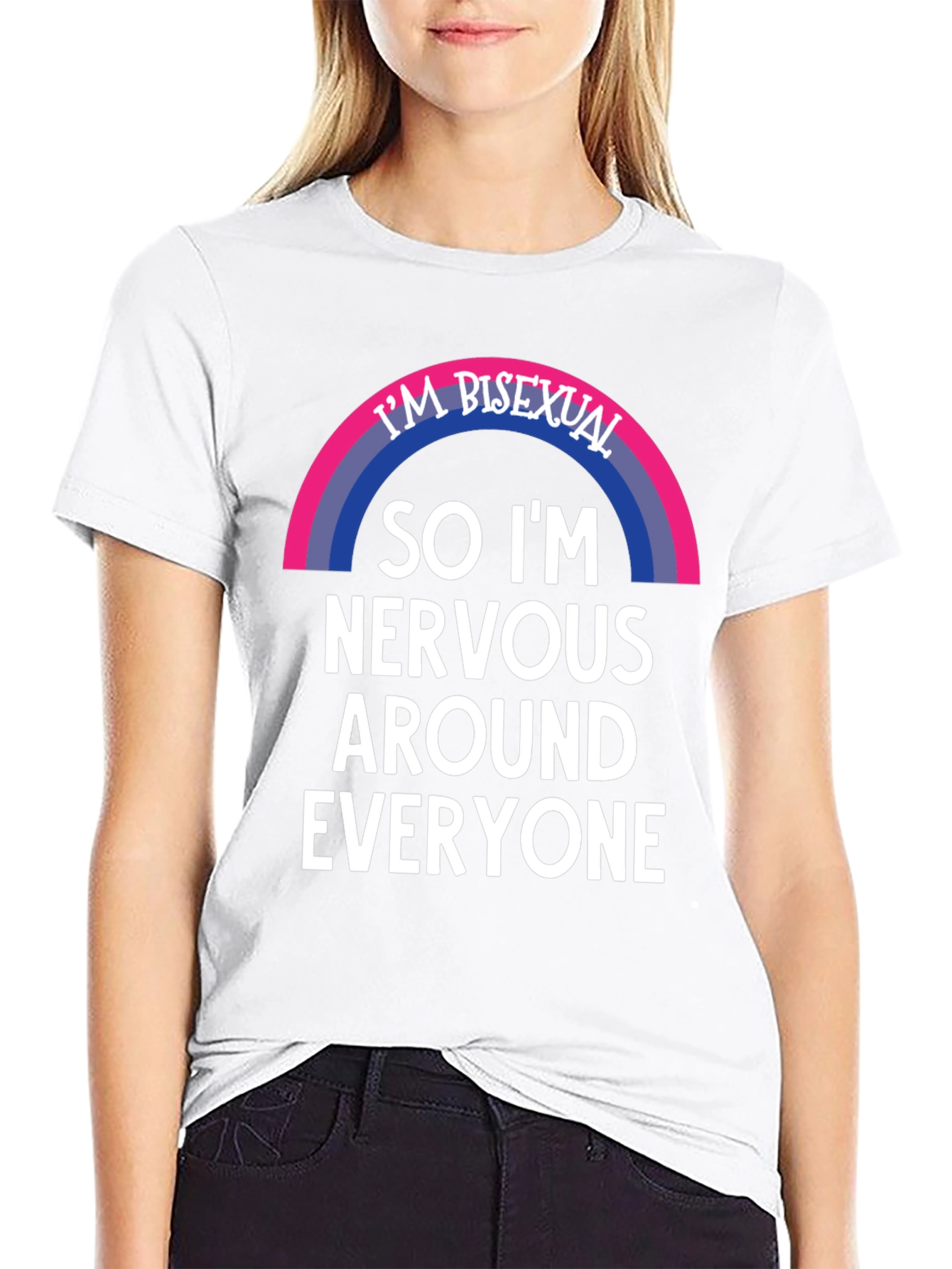 Bisexual Nervous Around Everyone Graphic Tee
